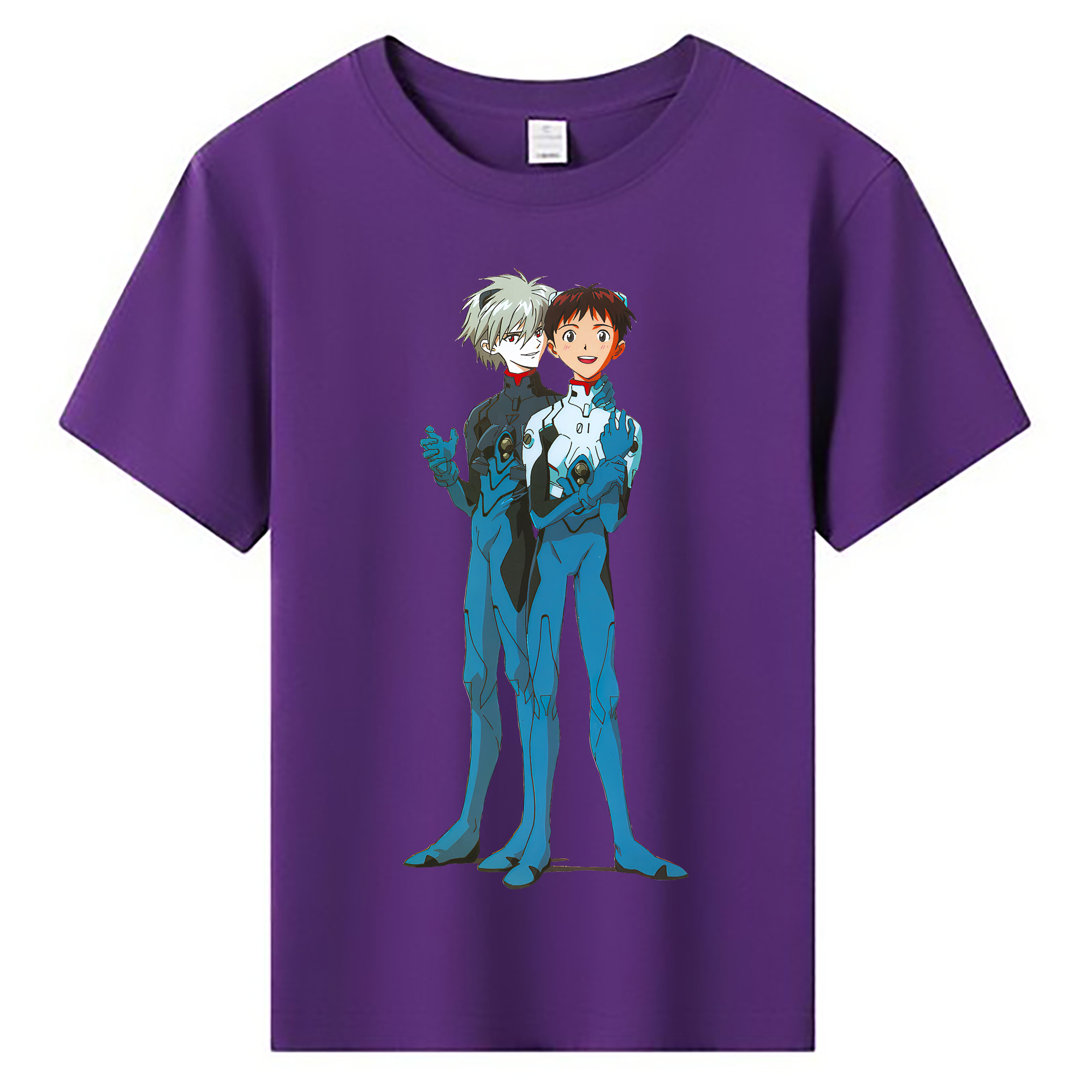 （画像用） EVA 新世紀エヴァンゲリオン 綿100％キッズTシャツ（フロントプリント）