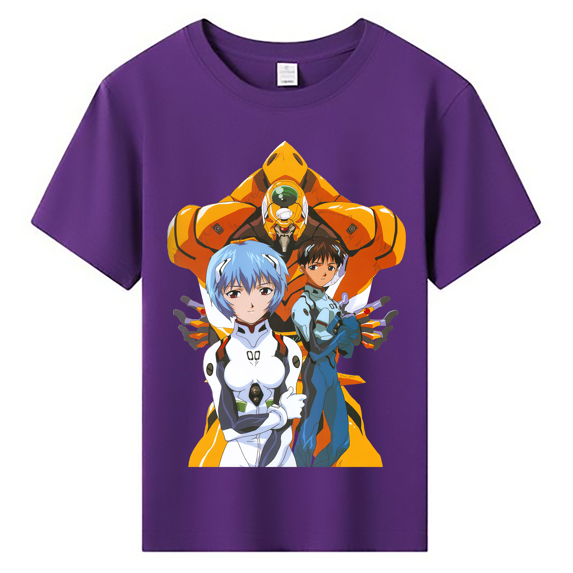 （画像用） EVA 新世紀エヴァンゲリオン 綿100％キッズTシャツ（フロントプリント）