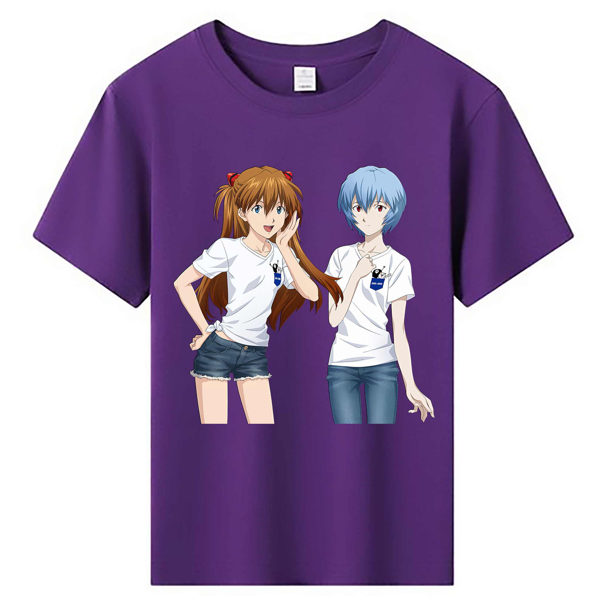 （画像用） EVA 新世紀エヴァンゲリオン 綿100％キッズTシャツ（フロントプリント）