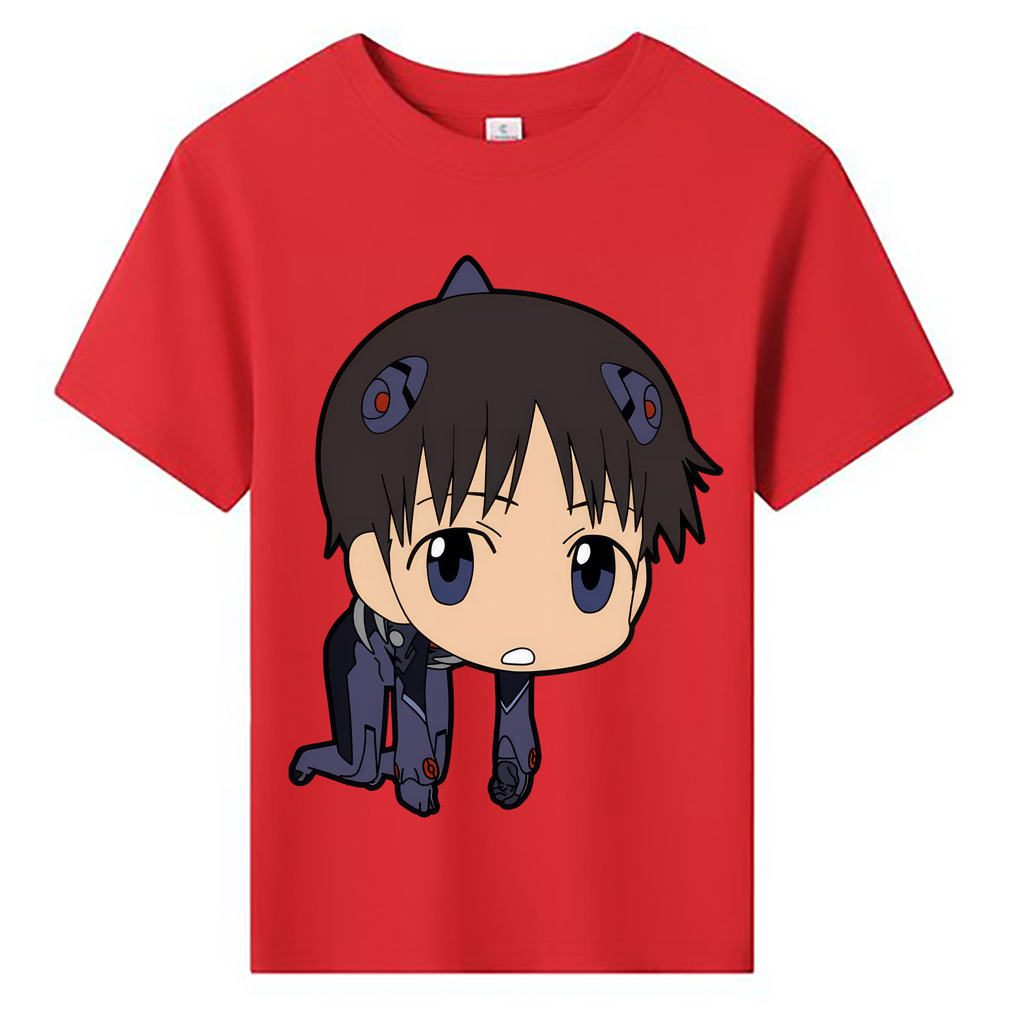 （画像用） EVA 新世紀エヴァンゲリオン 綿100％キッズTシャツ（フロントプリント）