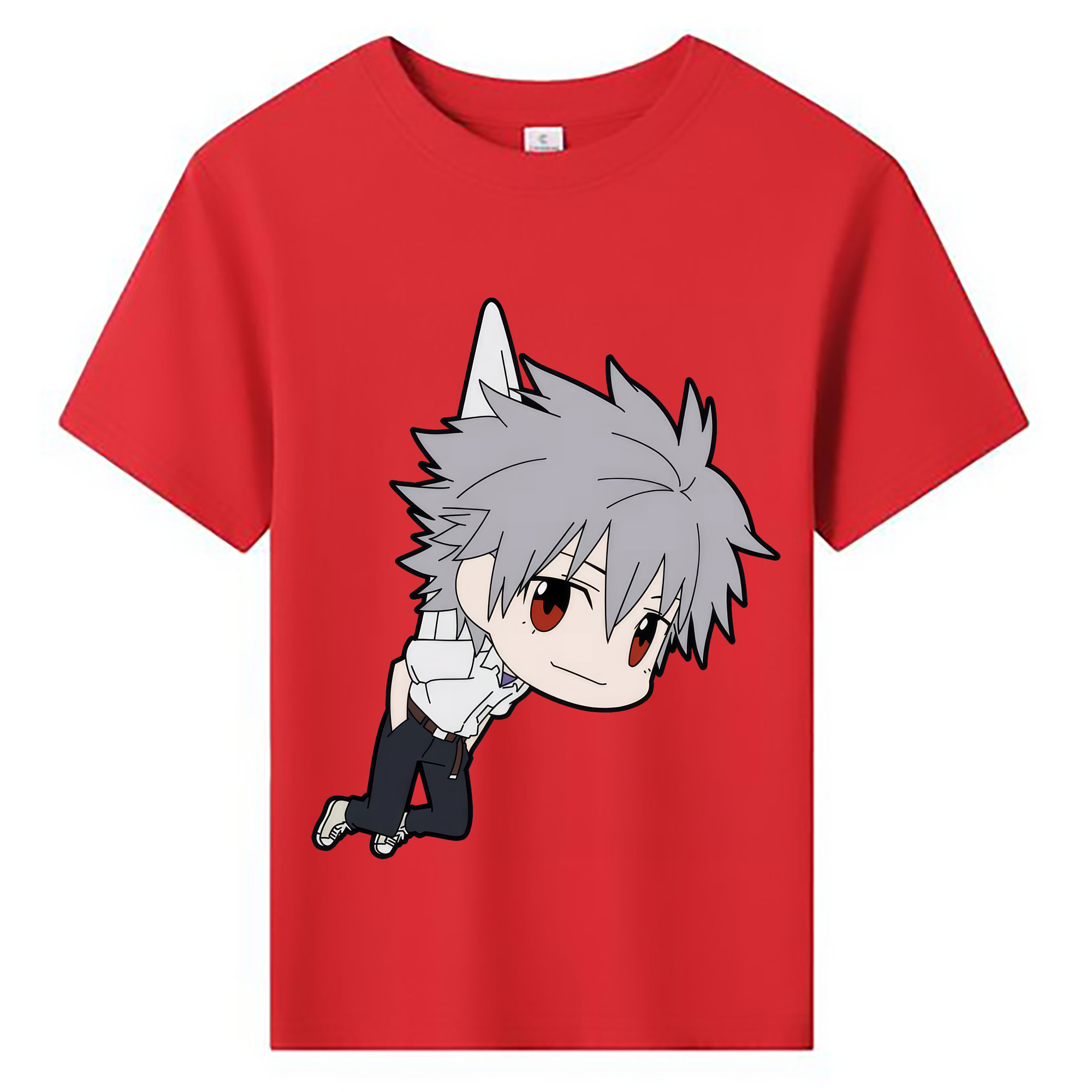 （画像用） EVA 新世紀エヴァンゲリオン 綿100％キッズTシャツ（フロントプリント）