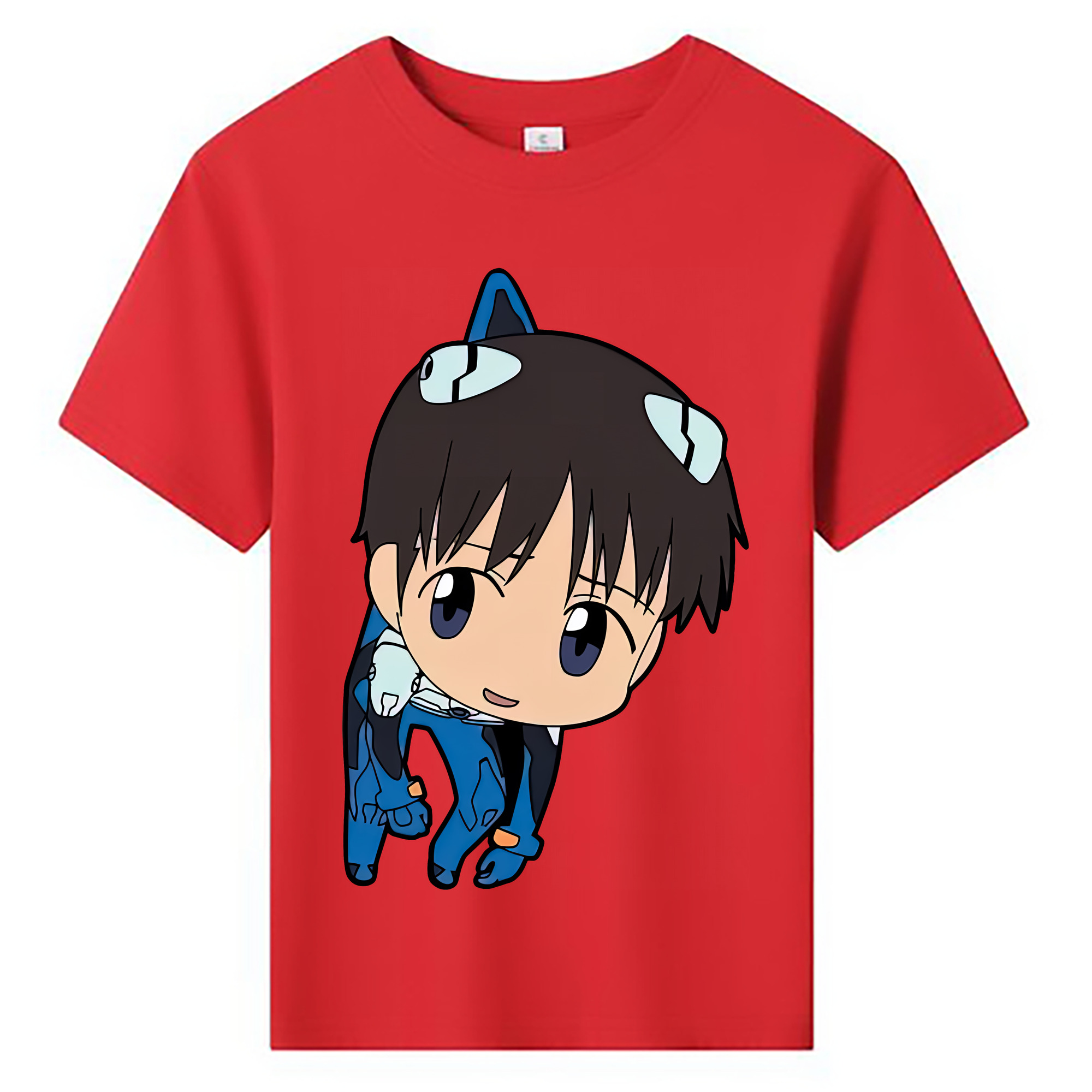（画像用） EVA 新世紀エヴァンゲリオン 綿100％キッズTシャツ（フロントプリント）