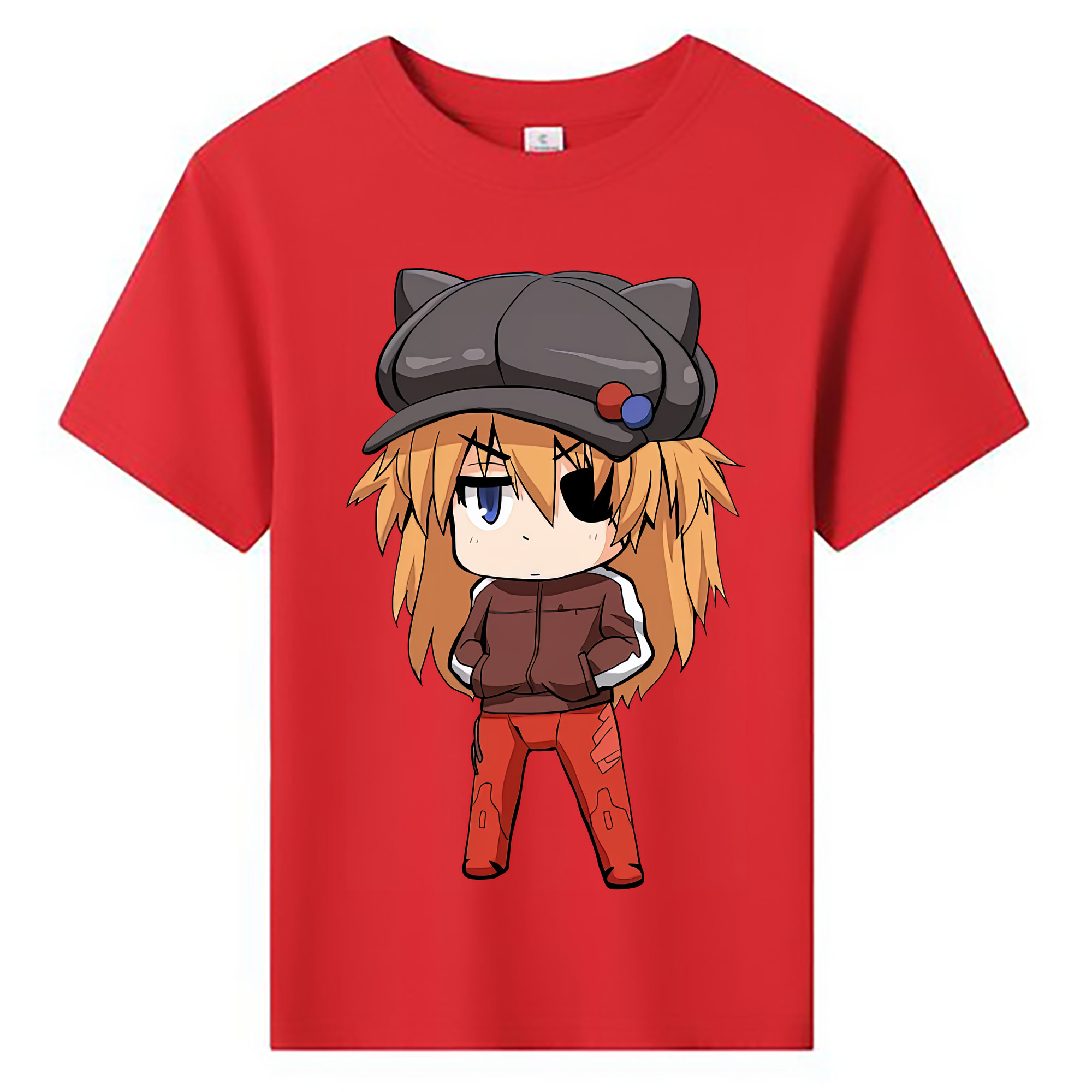 （画像用） EVA 新世紀エヴァンゲリオン 綿100％キッズTシャツ（フロントプリント）