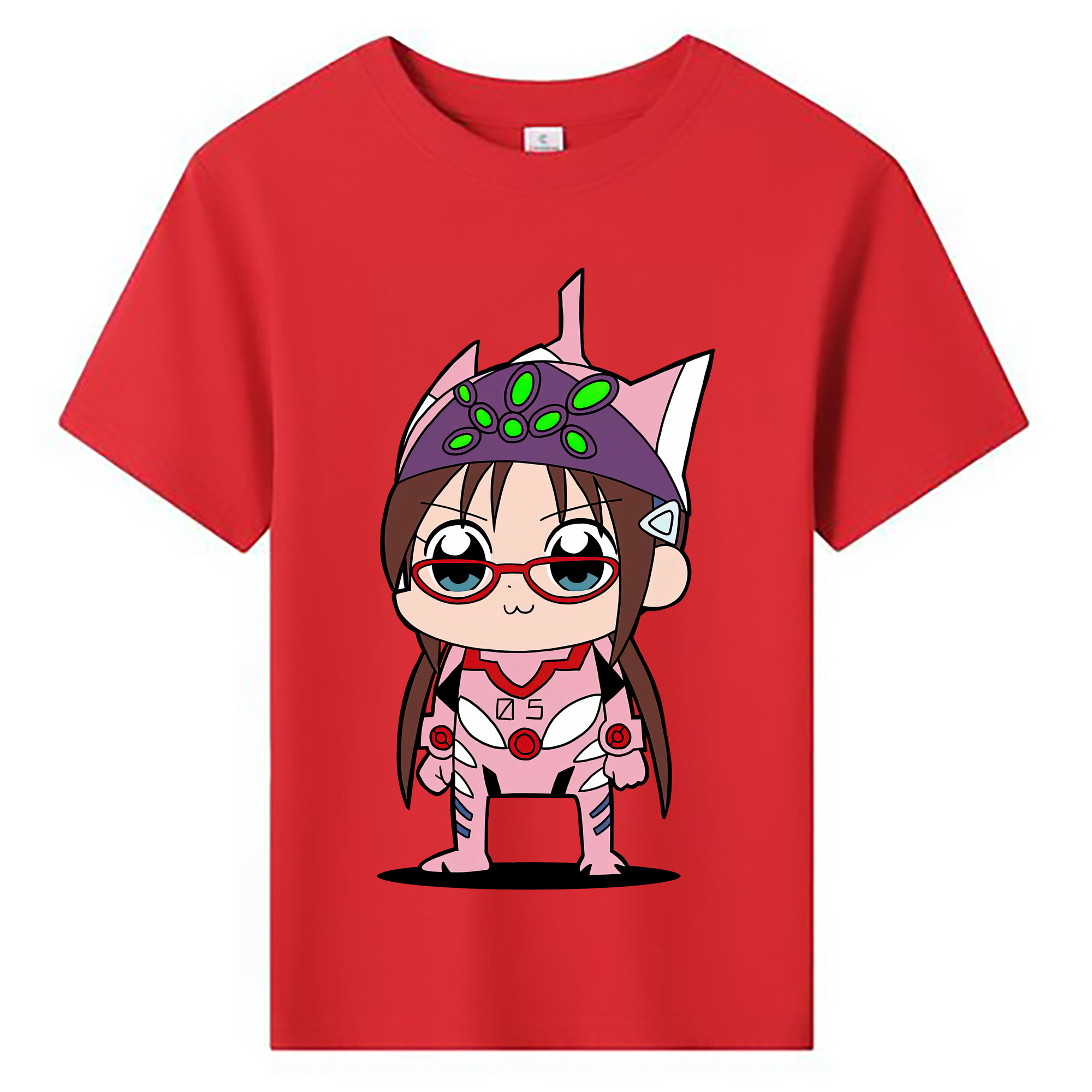 （画像用） EVA 新世紀エヴァンゲリオン 綿100％キッズTシャツ（フロントプリント）