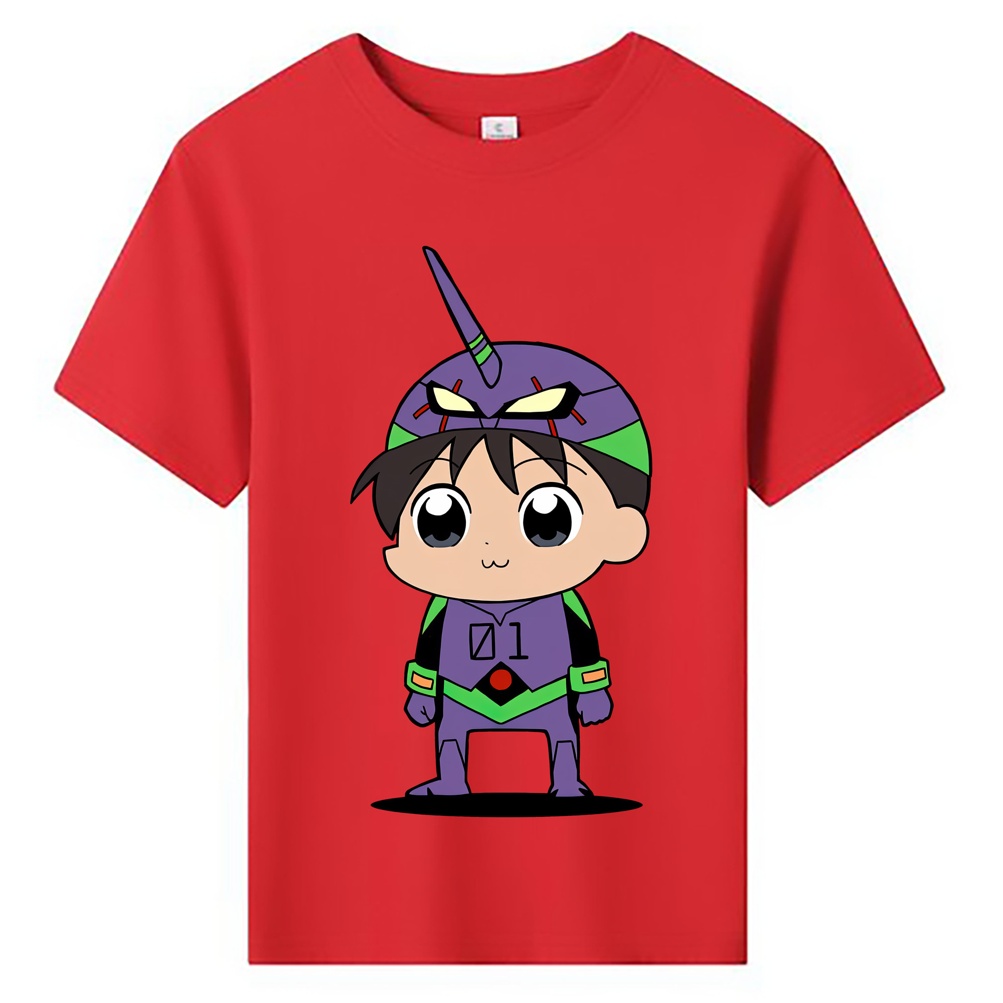 （画像用） EVA 新世紀エヴァンゲリオン 綿100％キッズTシャツ（フロントプリント）