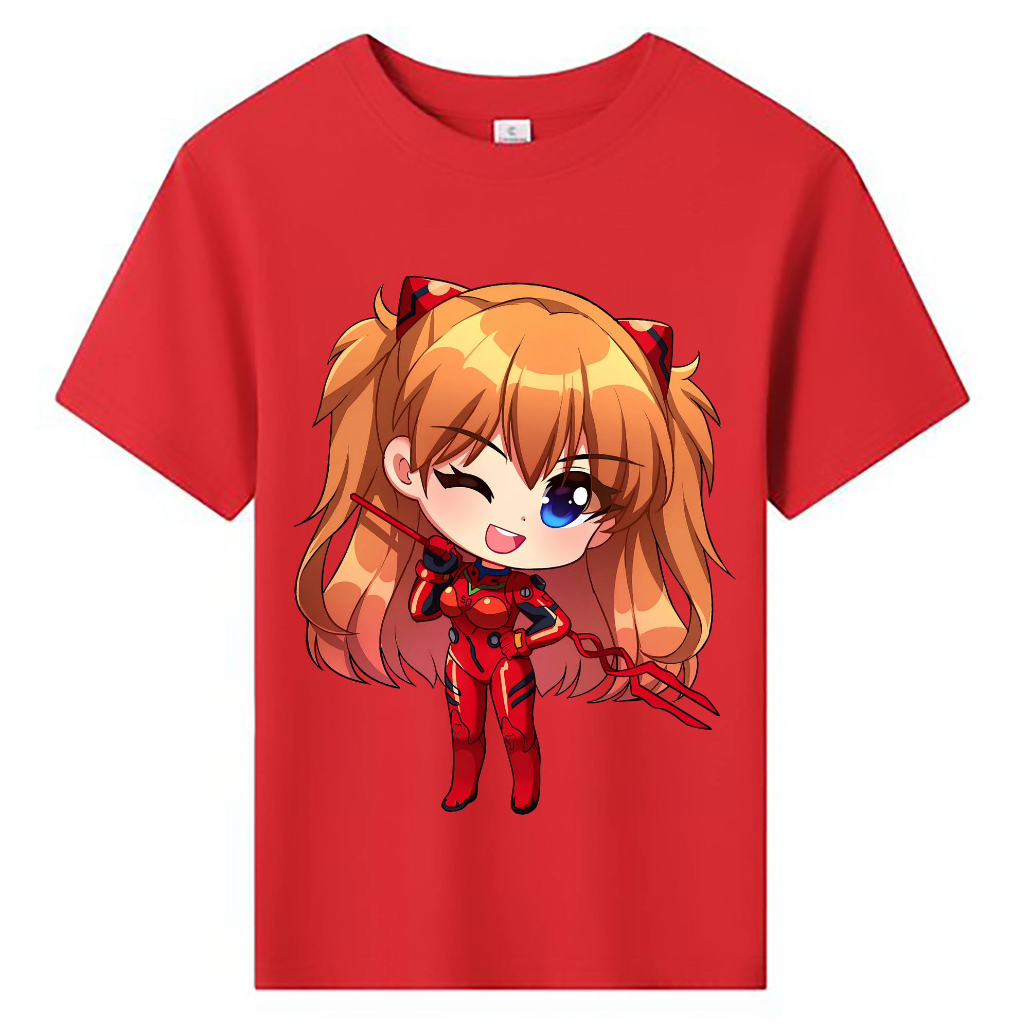 （画像用） EVA 新世紀エヴァンゲリオン 綿100％キッズTシャツ（フロントプリント）