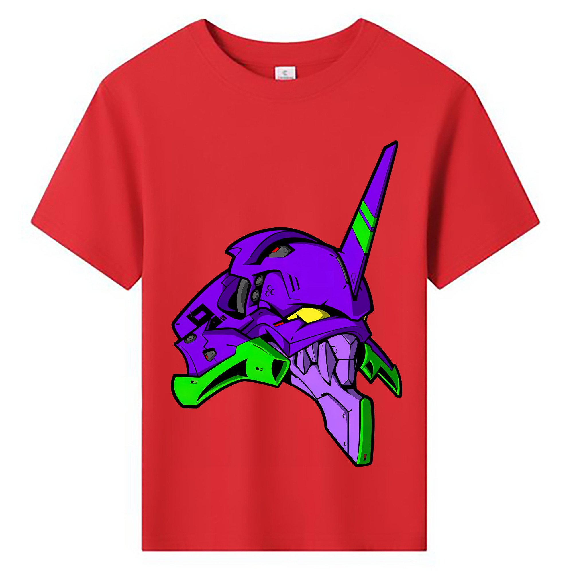 （画像用） EVA 新世紀エヴァンゲリオン 綿100％キッズTシャツ（フロントプリント）