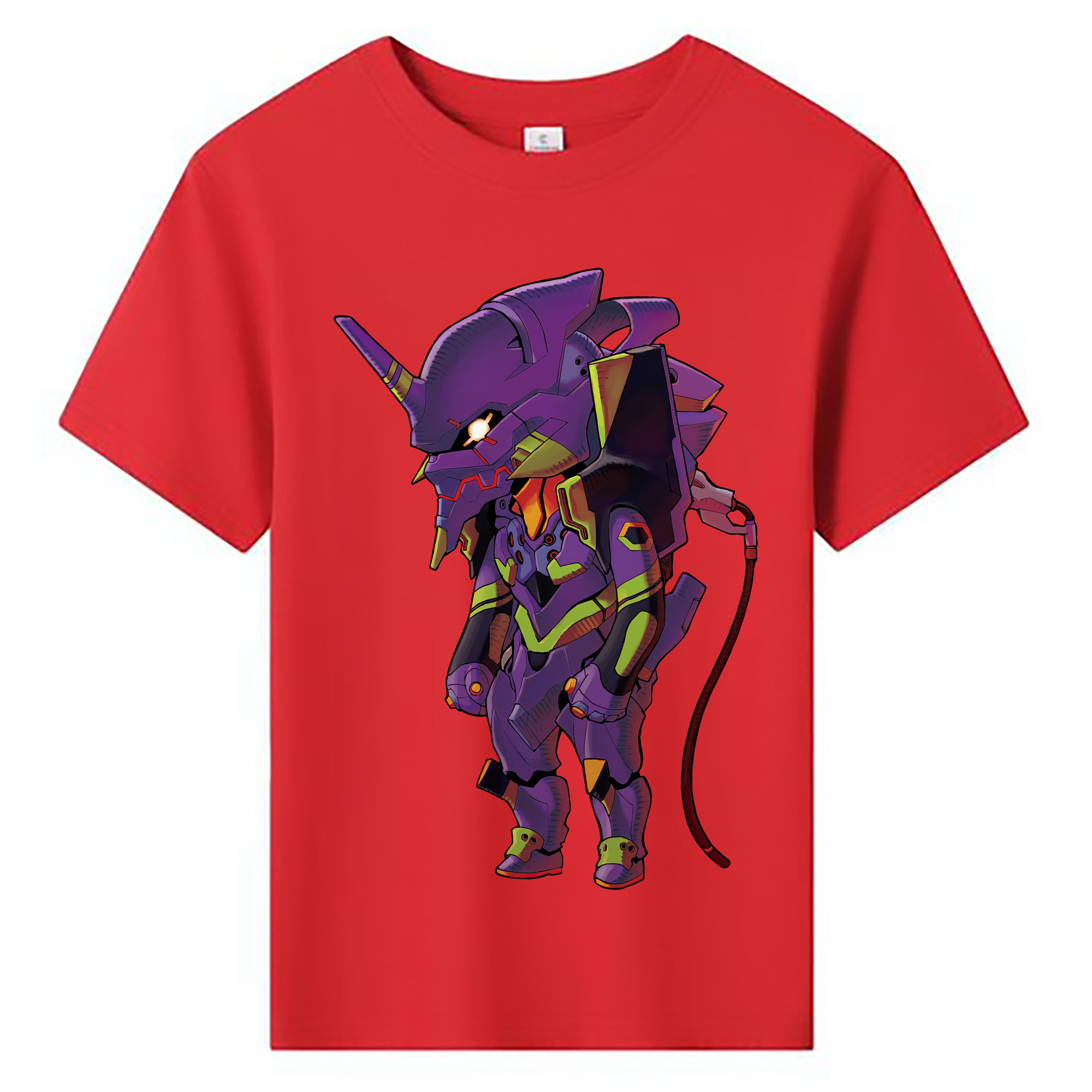 （画像用） EVA 新世紀エヴァンゲリオン 綿100％キッズTシャツ（フロントプリント）