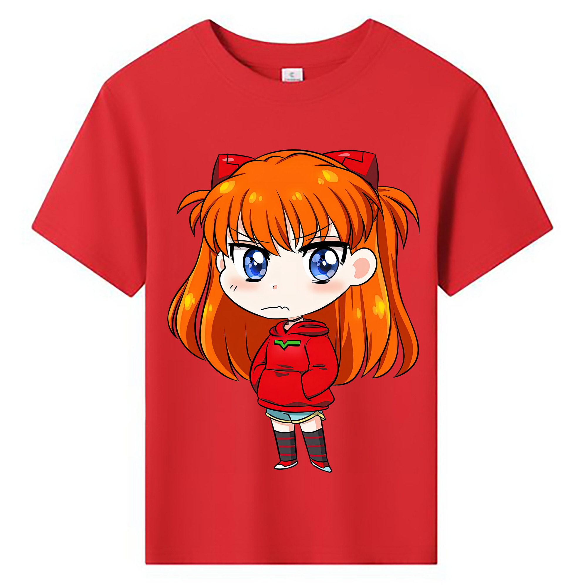 （画像用） EVA 新世紀エヴァンゲリオン 綿100％キッズTシャツ（フロントプリント）