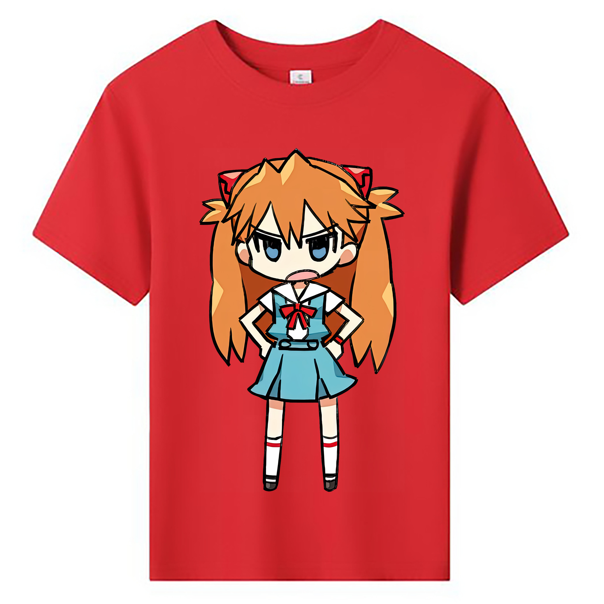 （画像用） EVA 新世紀エヴァンゲリオン 綿100％キッズTシャツ（フロントプリント）