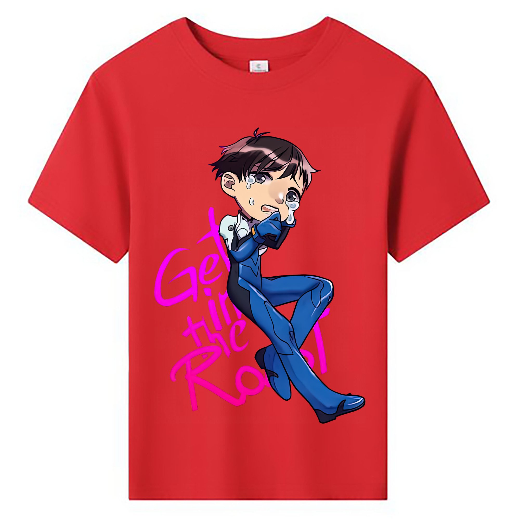 （画像用） EVA 新世紀エヴァンゲリオン 綿100％キッズTシャツ（フロントプリント）
