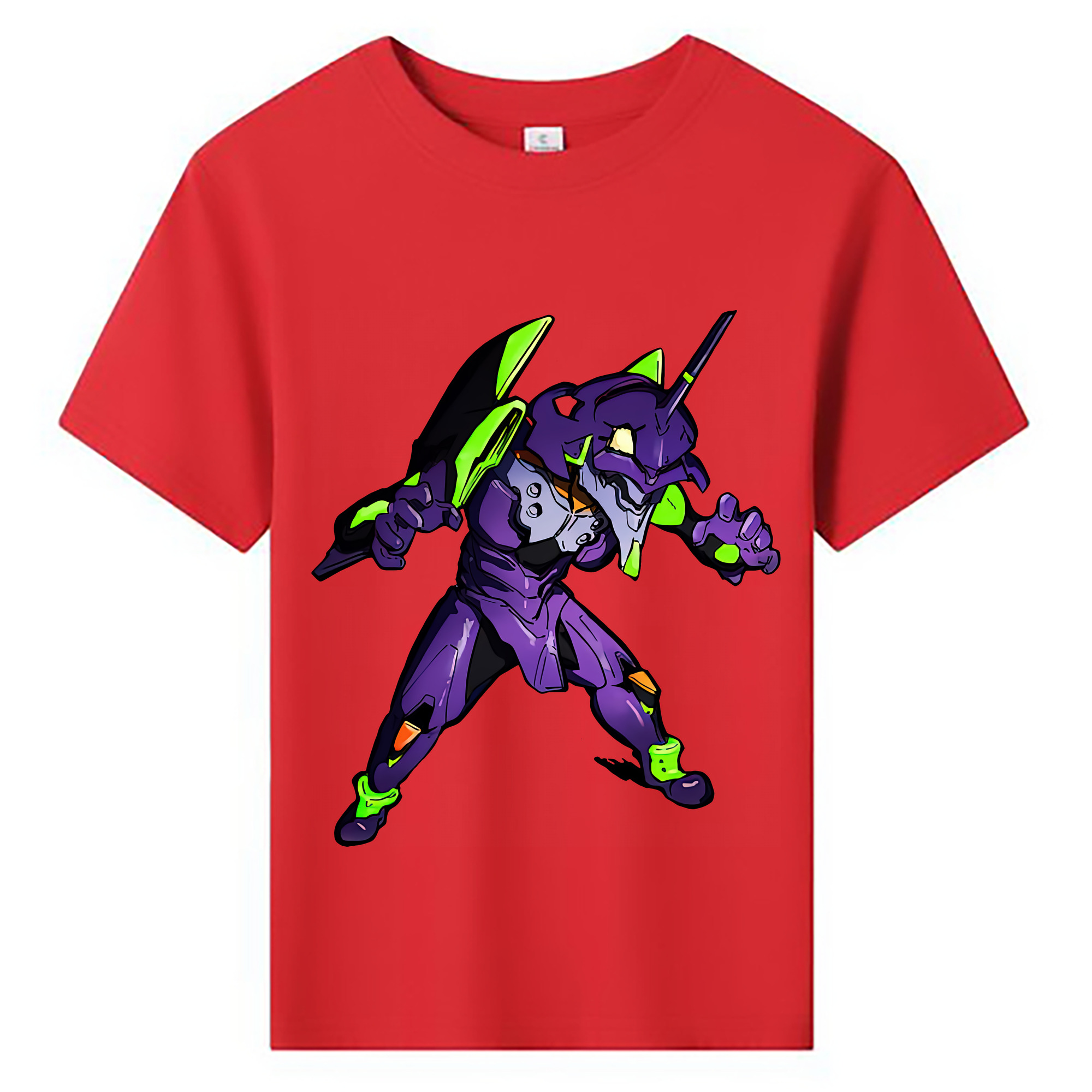 （画像用） EVA 新世紀エヴァンゲリオン 綿100％キッズTシャツ（フロントプリント）