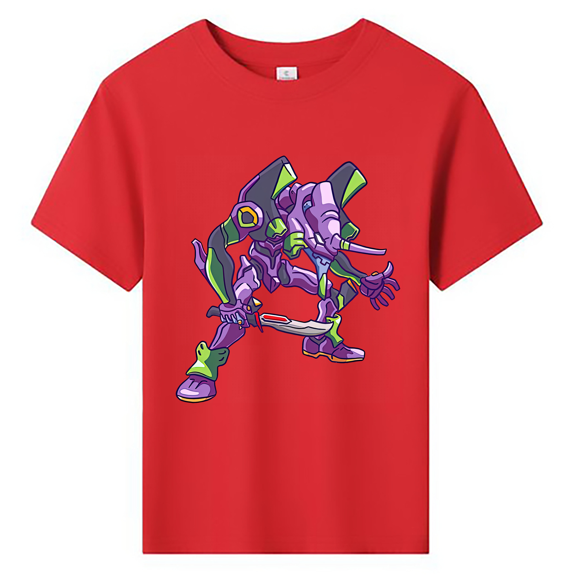（画像用） EVA 新世紀エヴァンゲリオン 綿100％キッズTシャツ（フロントプリント）