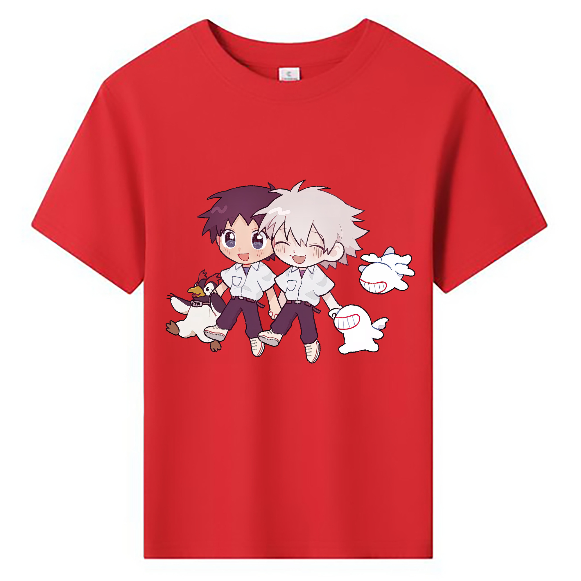 （画像用） EVA 新世紀エヴァンゲリオン 綿100％キッズTシャツ（フロントプリント）