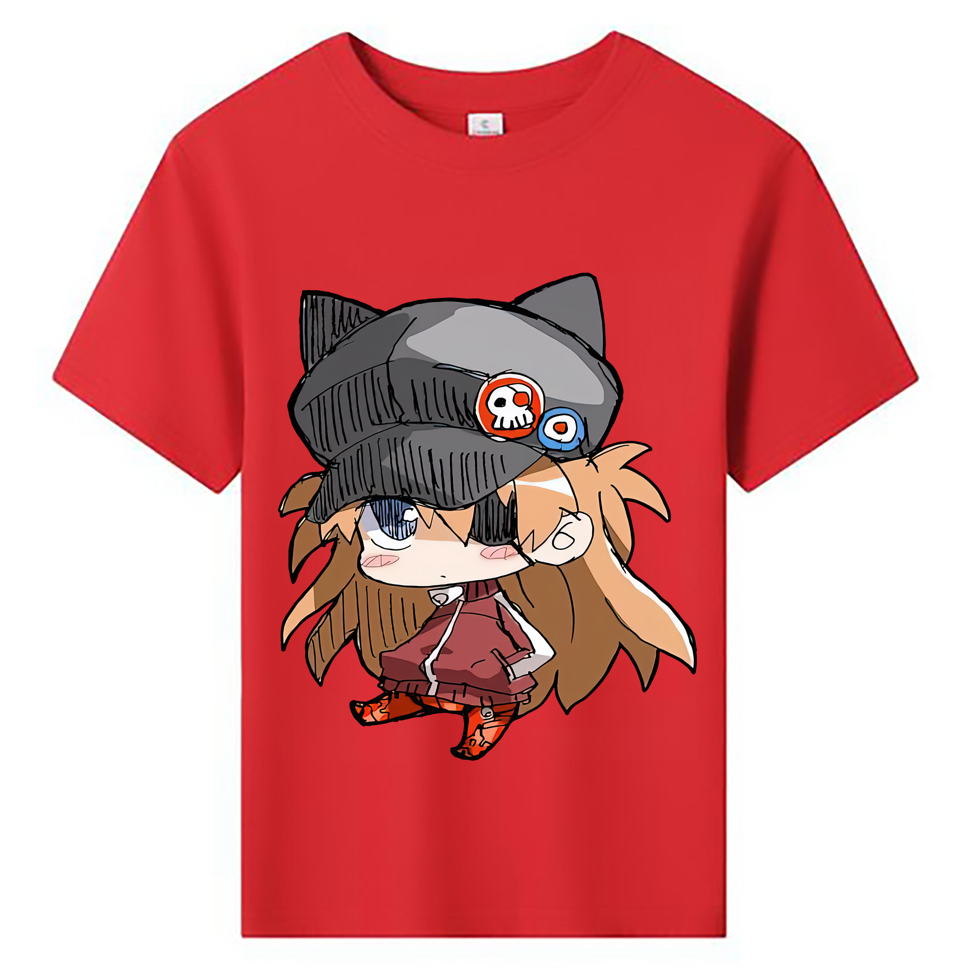 （画像用） EVA 新世紀エヴァンゲリオン 綿100％キッズTシャツ（フロントプリント）