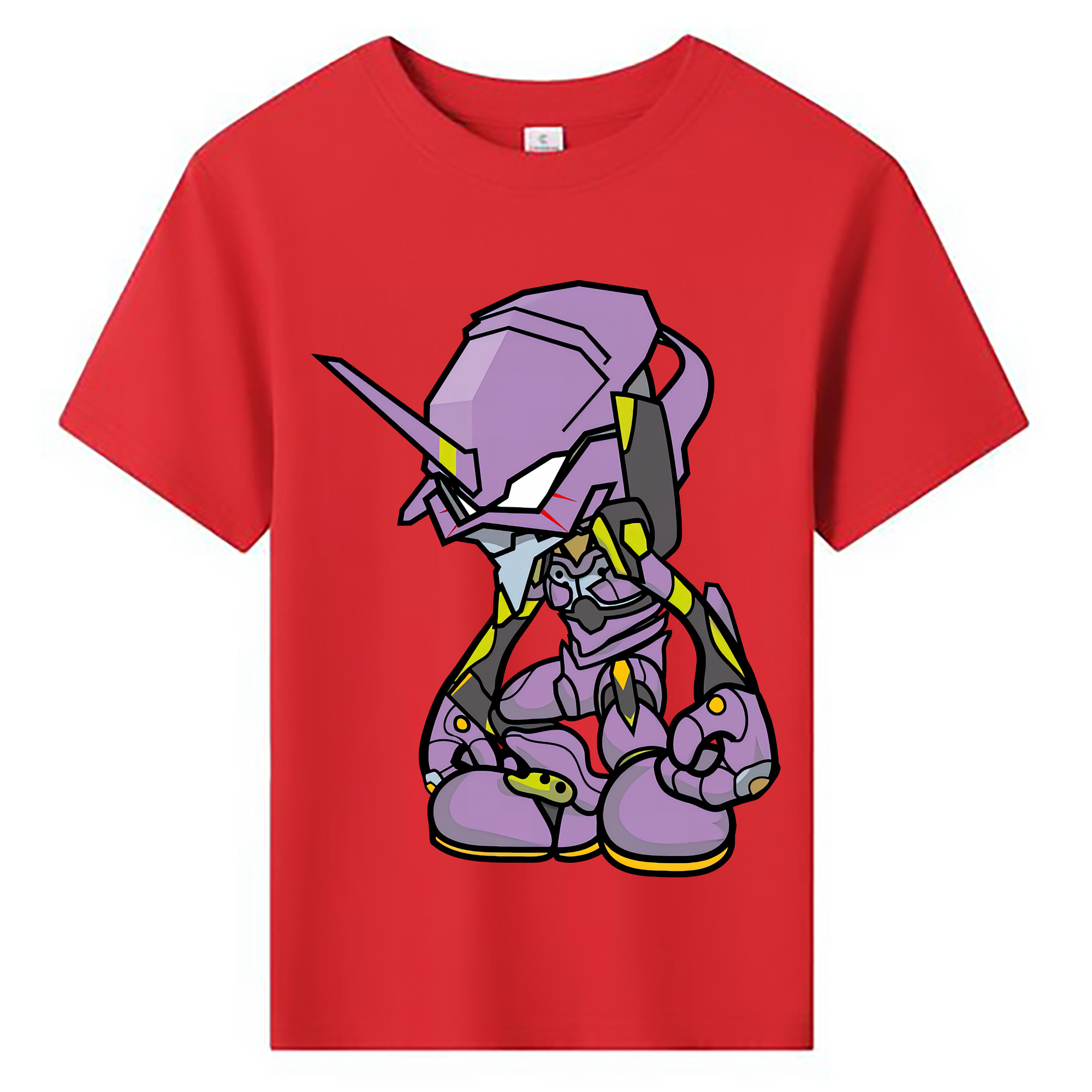 （画像用） EVA 新世紀エヴァンゲリオン 綿100％キッズTシャツ（フロントプリント）