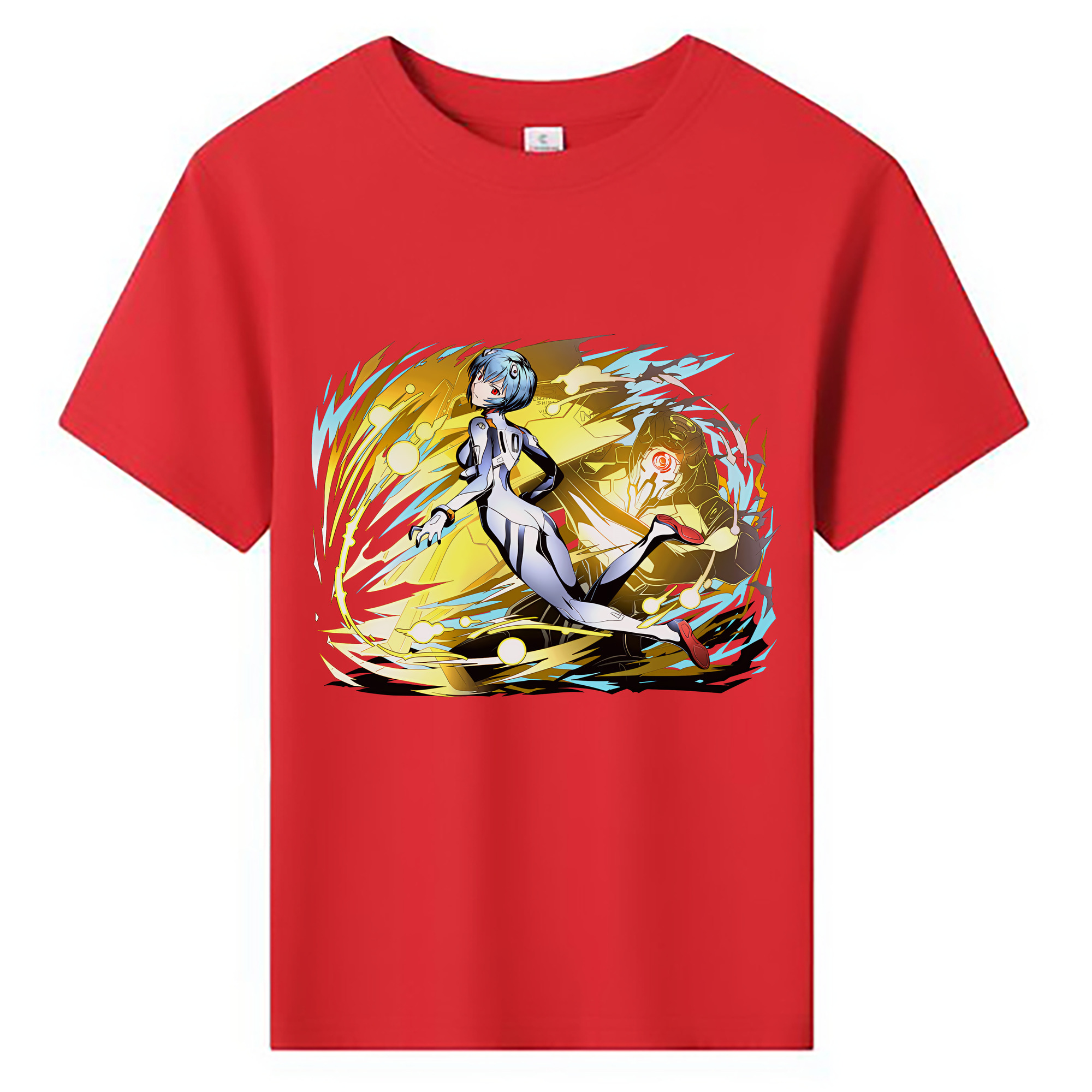 （画像用） EVA 新世紀エヴァンゲリオン 綿100％キッズTシャツ（フロントプリント）