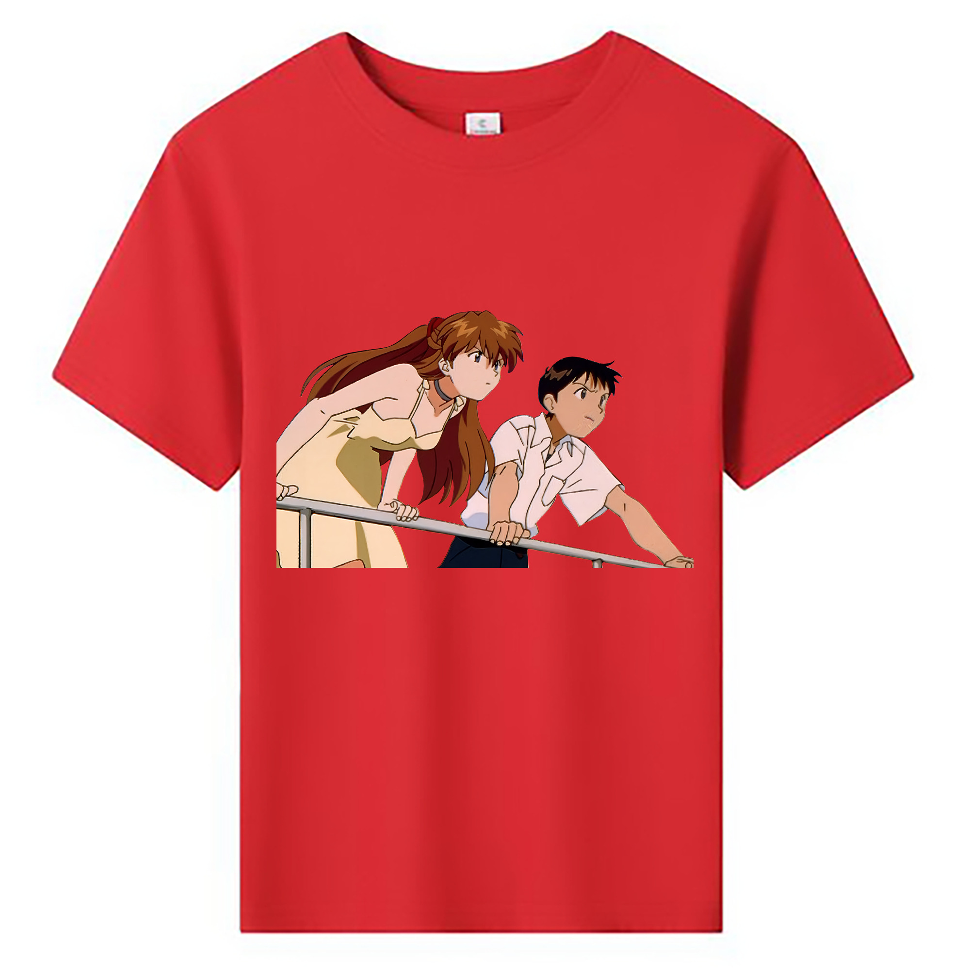 （画像用） EVA 新世紀エヴァンゲリオン 綿100％キッズTシャツ（フロントプリント）