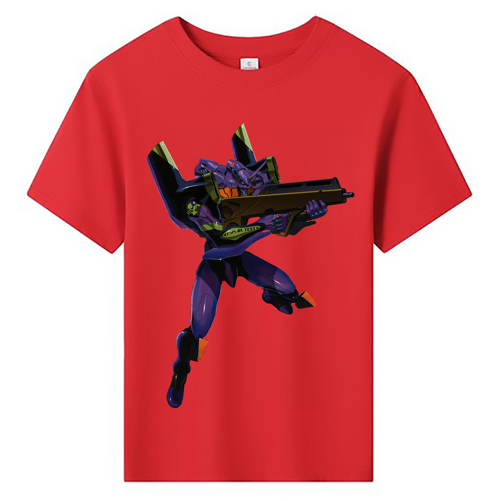 （画像用） EVA 新世紀エヴァンゲリオン 綿100％キッズTシャツ（フロントプリント）
