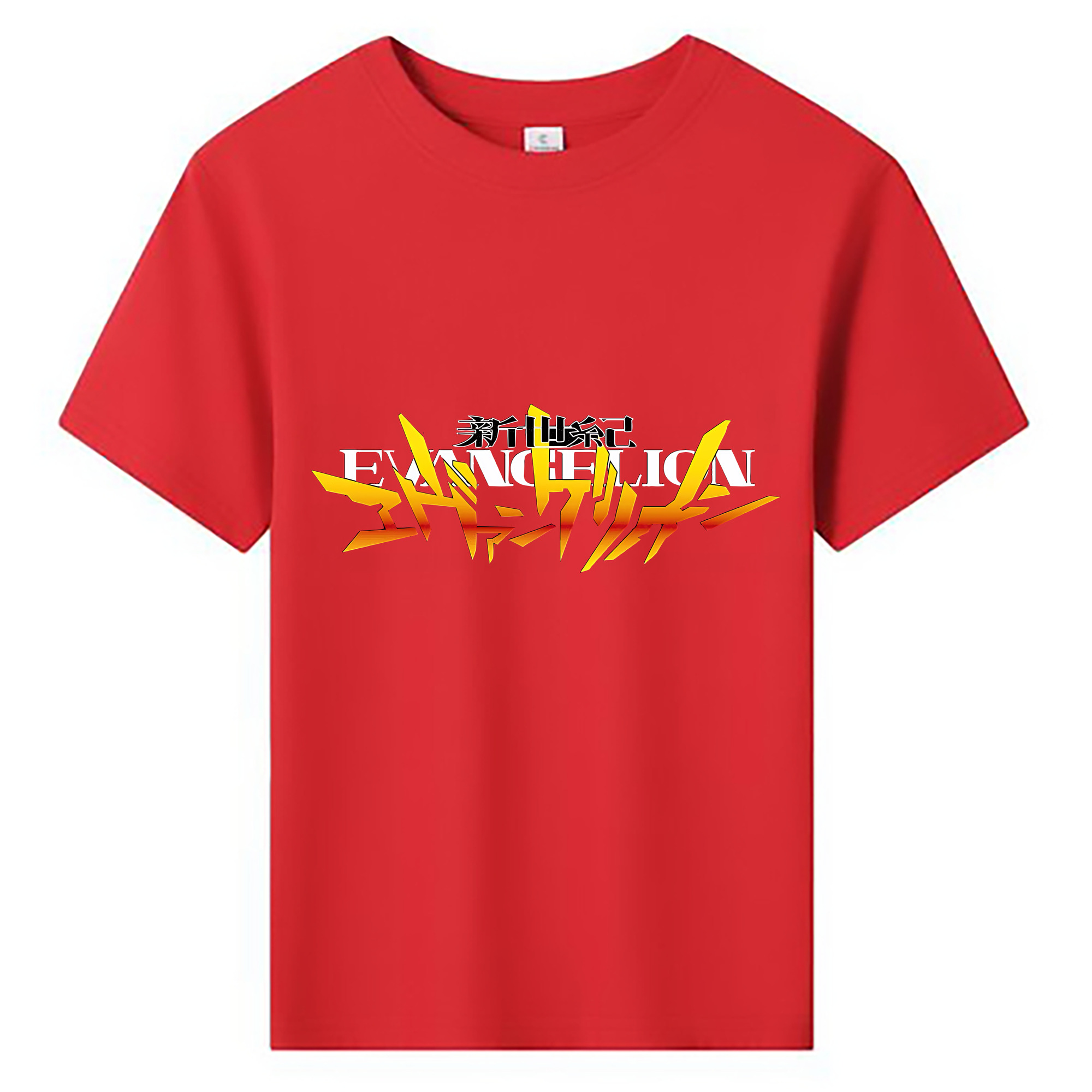 （画像用） EVA 新世紀エヴァンゲリオン 綿100％キッズTシャツ（フロントプリント）