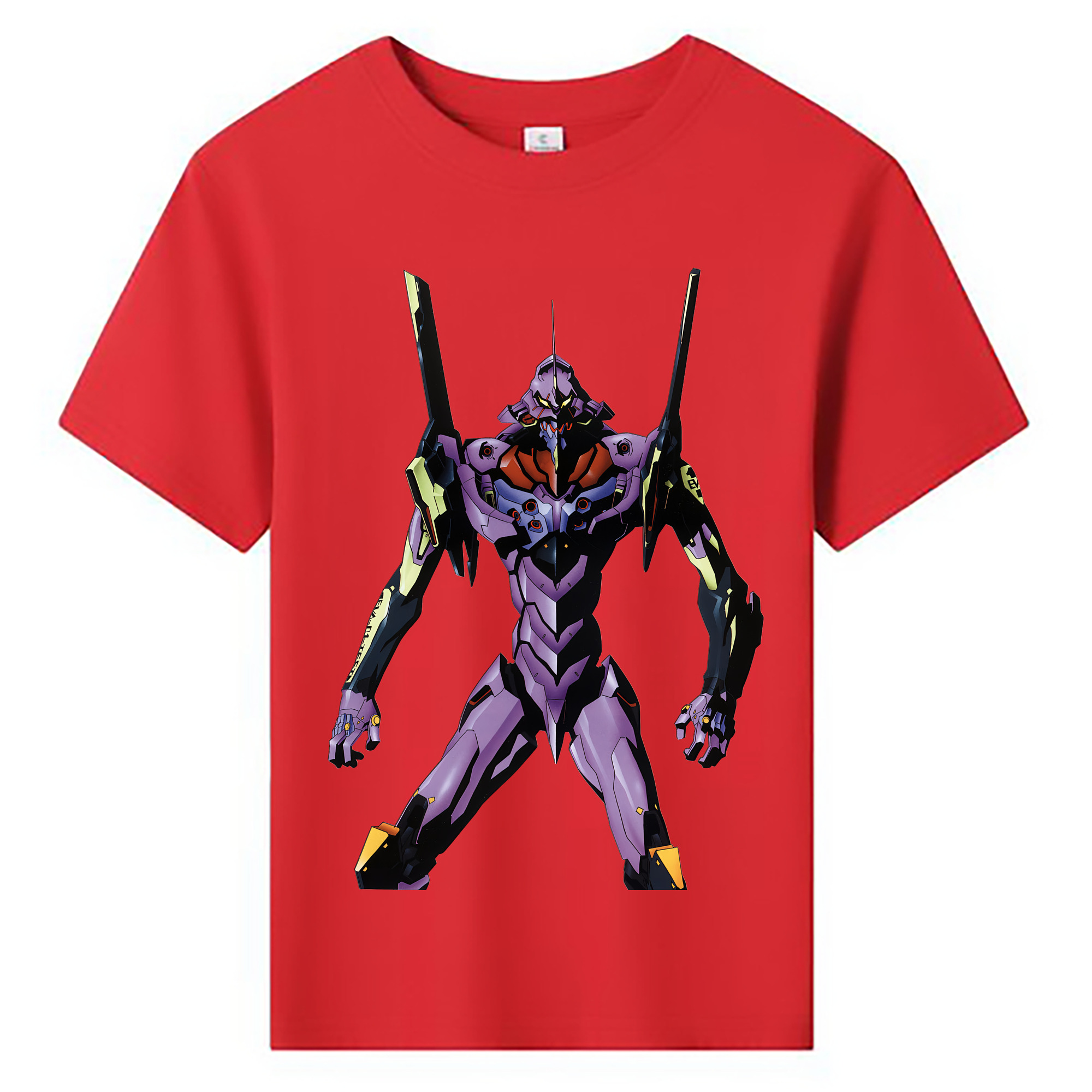 （画像用） EVA 新世紀エヴァンゲリオン 綿100％キッズTシャツ（フロントプリント）