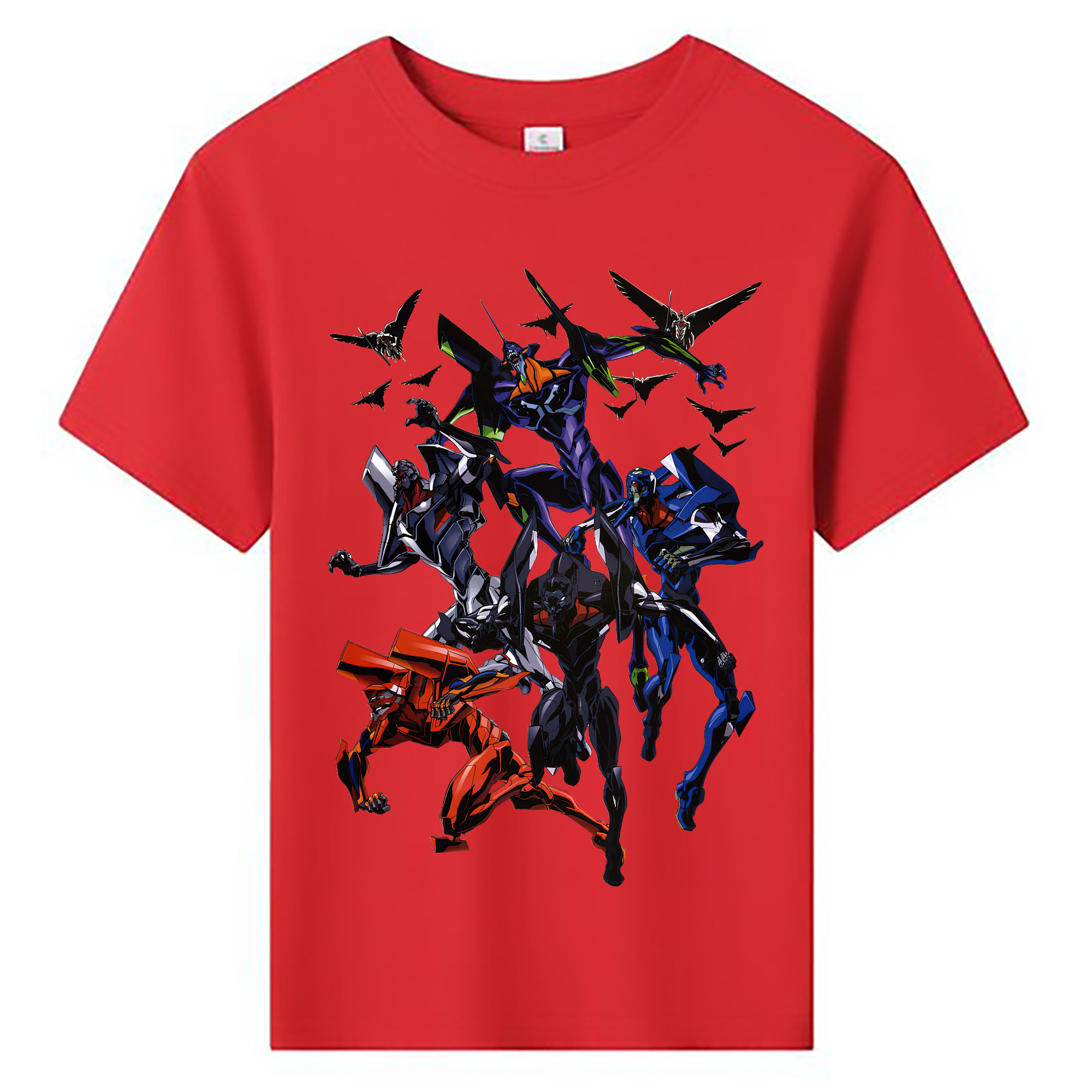 （画像用） EVA 新世紀エヴァンゲリオン 綿100％キッズTシャツ（フロントプリント）