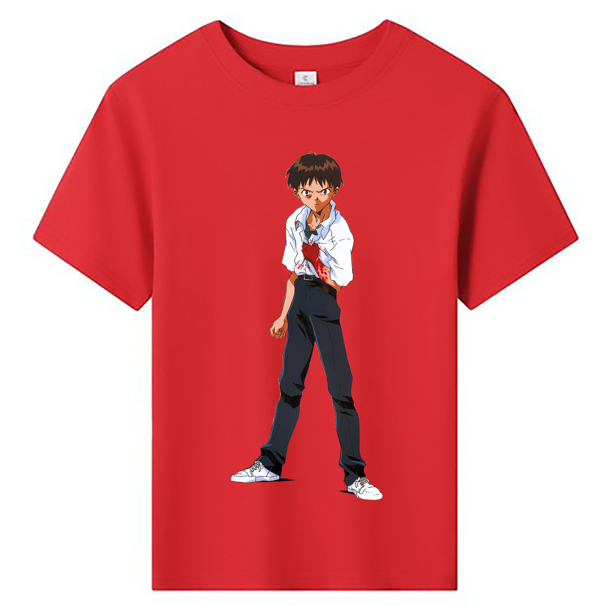 （画像用） EVA 新世紀エヴァンゲリオン 綿100％キッズTシャツ（フロントプリント）