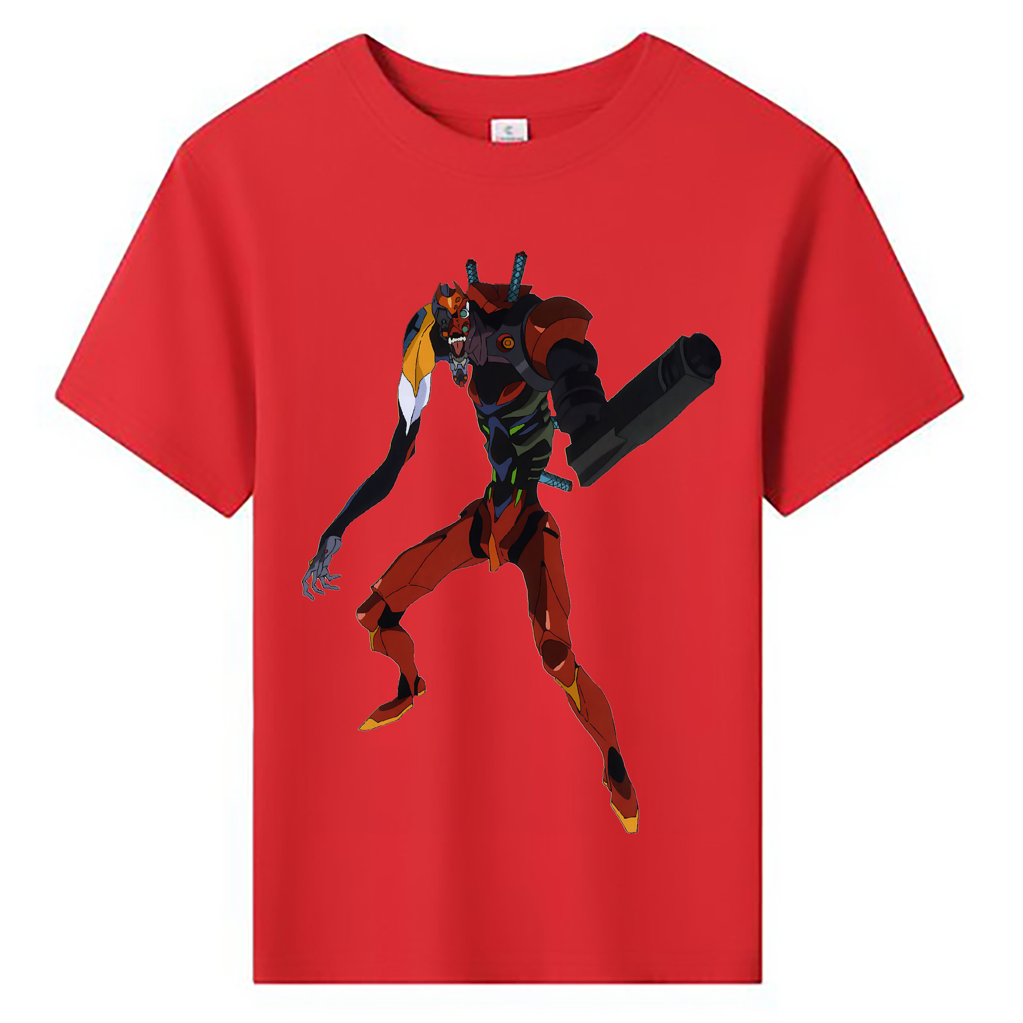 （画像用） EVA 新世紀エヴァンゲリオン 綿100％キッズTシャツ（フロントプリント）