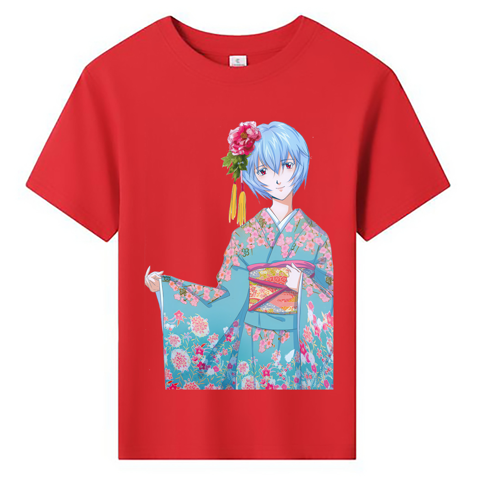 （画像用） EVA 新世紀エヴァンゲリオン 綿100％キッズTシャツ（フロントプリント）