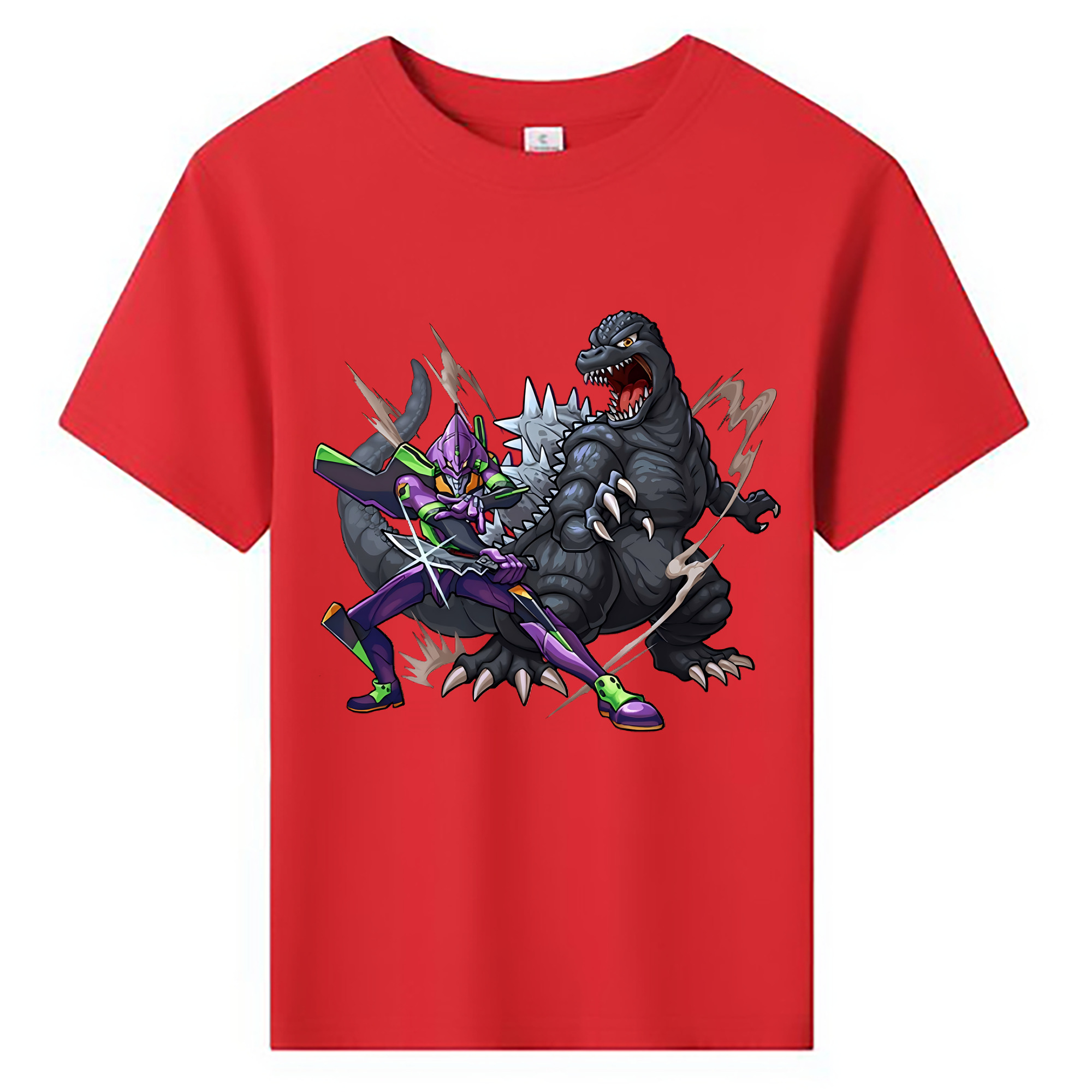 （画像用） EVA 新世紀エヴァンゲリオン 綿100％キッズTシャツ（フロントプリント）
