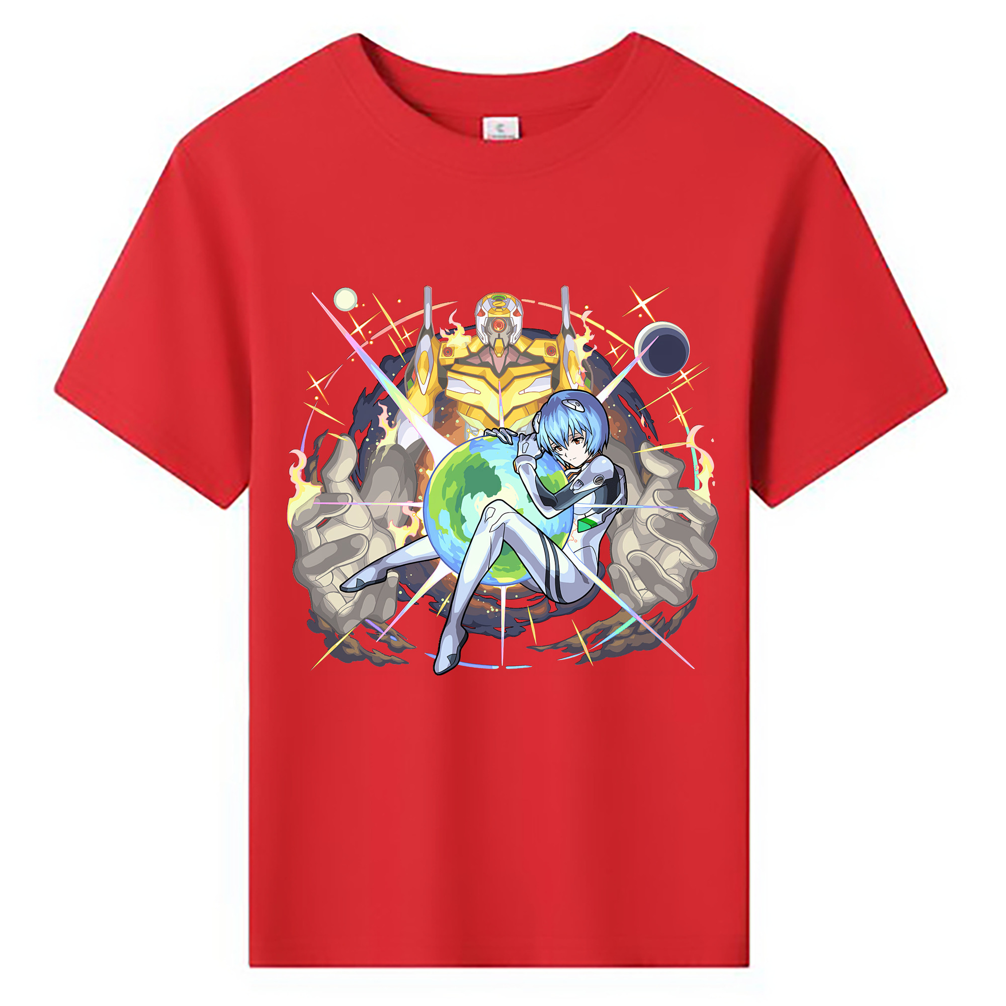 （画像用） EVA 新世紀エヴァンゲリオン 綿100％キッズTシャツ（フロントプリント）