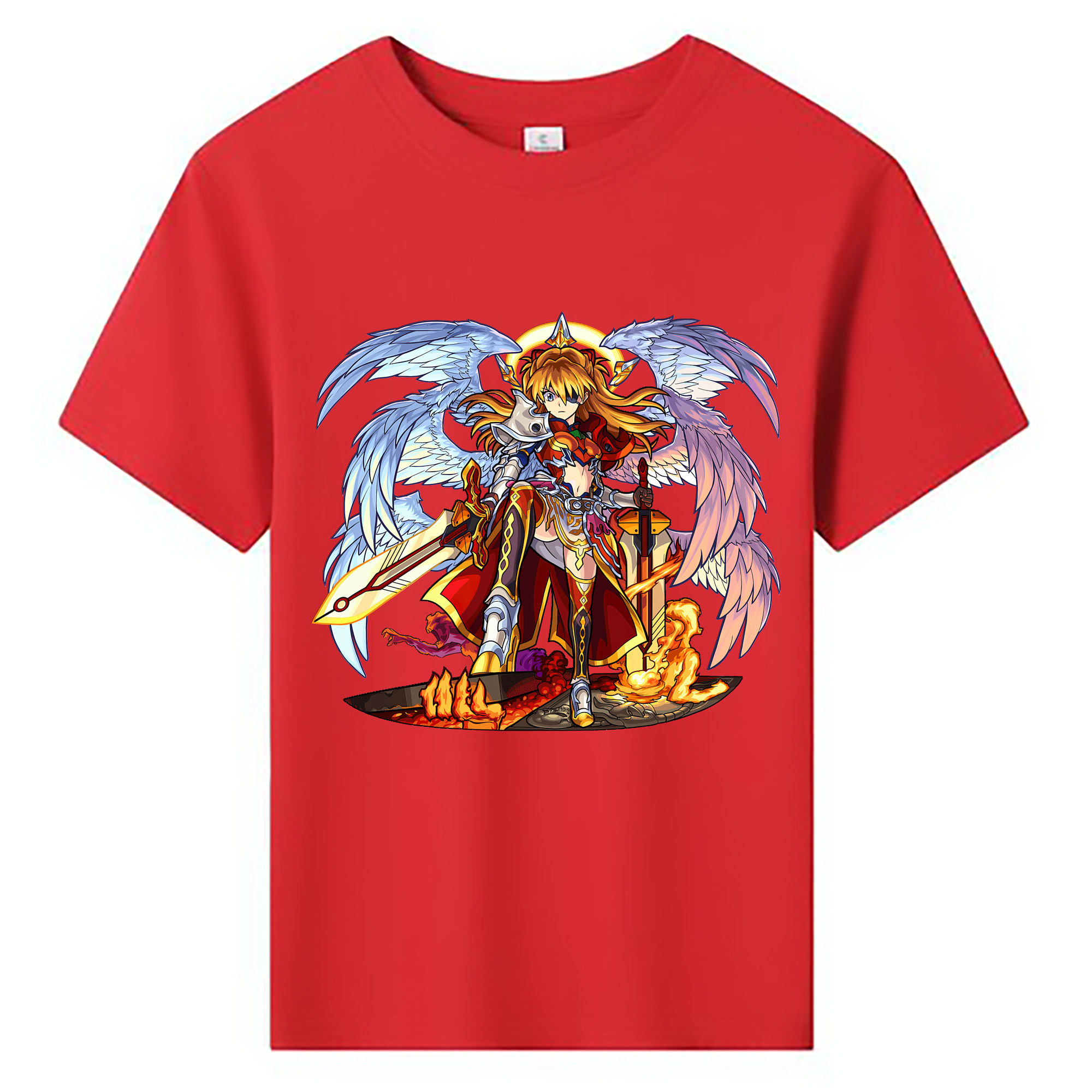 （画像用） EVA 新世紀エヴァンゲリオン 綿100％キッズTシャツ（フロントプリント）