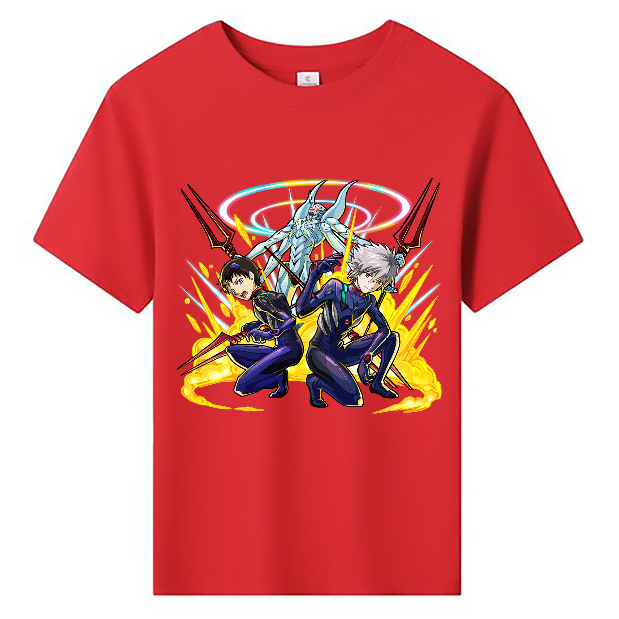 （画像用） EVA 新世紀エヴァンゲリオン 綿100％キッズTシャツ（フロントプリント）