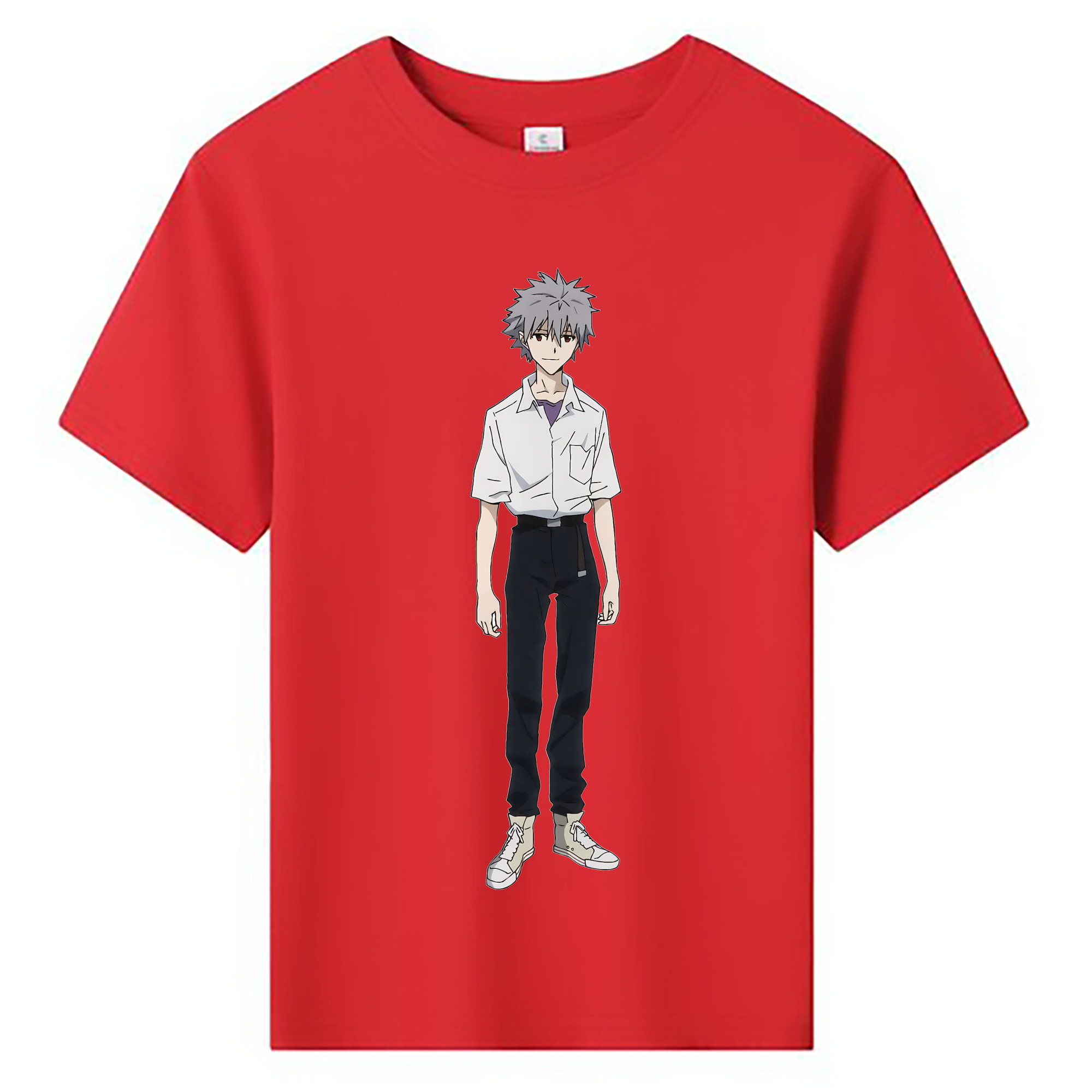 （画像用） EVA 新世紀エヴァンゲリオン 綿100％キッズTシャツ（フロントプリント）