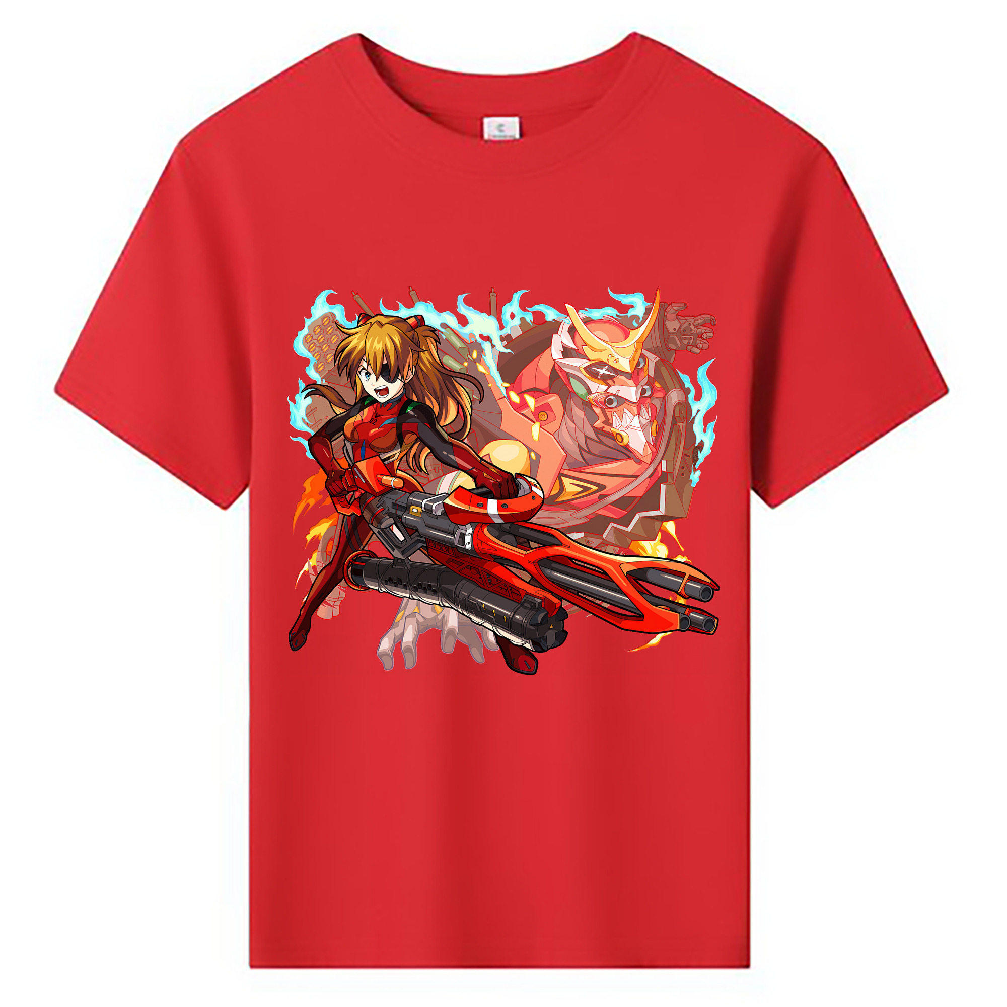 （画像用） EVA 新世紀エヴァンゲリオン 綿100％キッズTシャツ（フロントプリント）