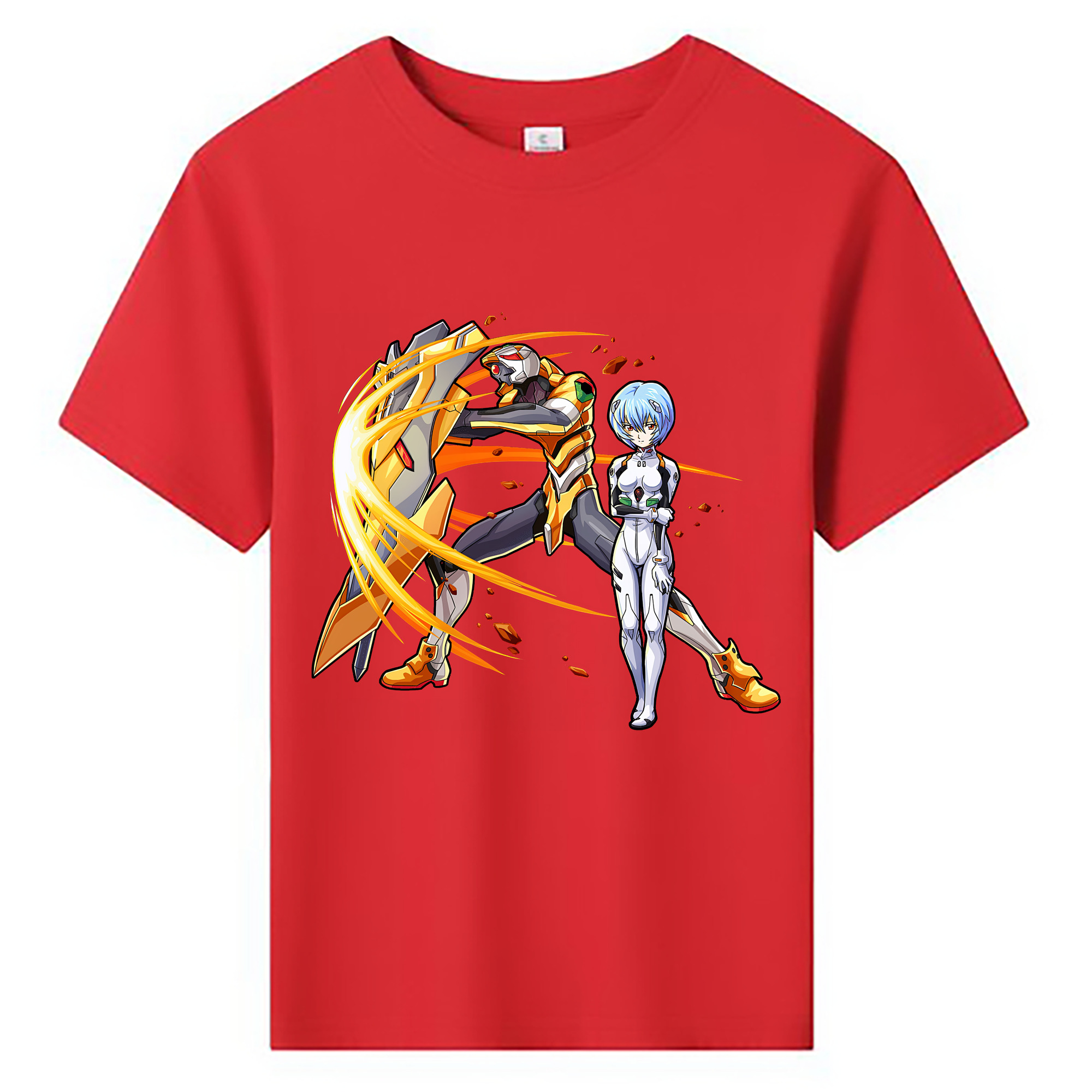 （画像用） EVA 新世紀エヴァンゲリオン 綿100％キッズTシャツ（フロントプリント）