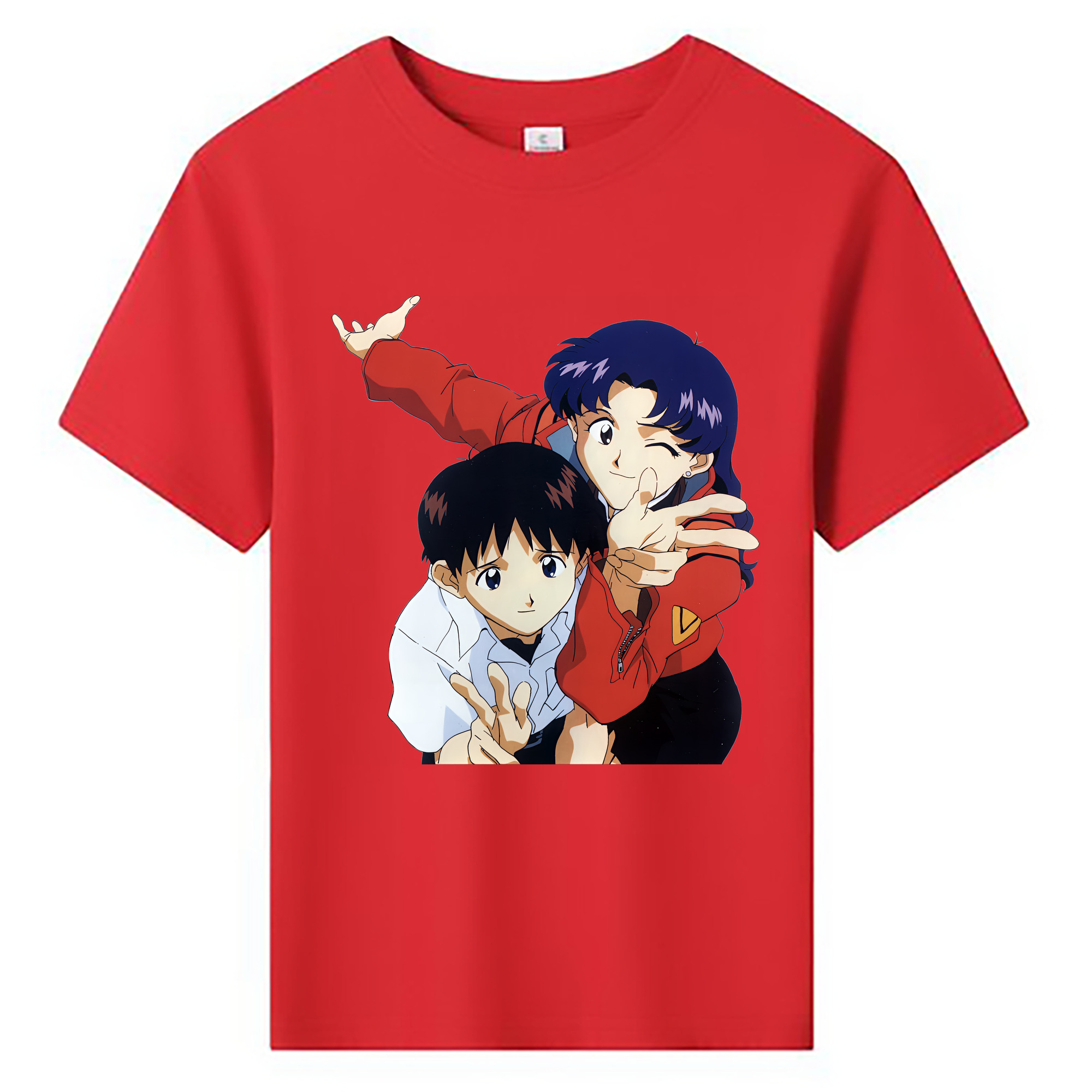 （画像用） EVA 新世紀エヴァンゲリオン 綿100％キッズTシャツ（フロントプリント）