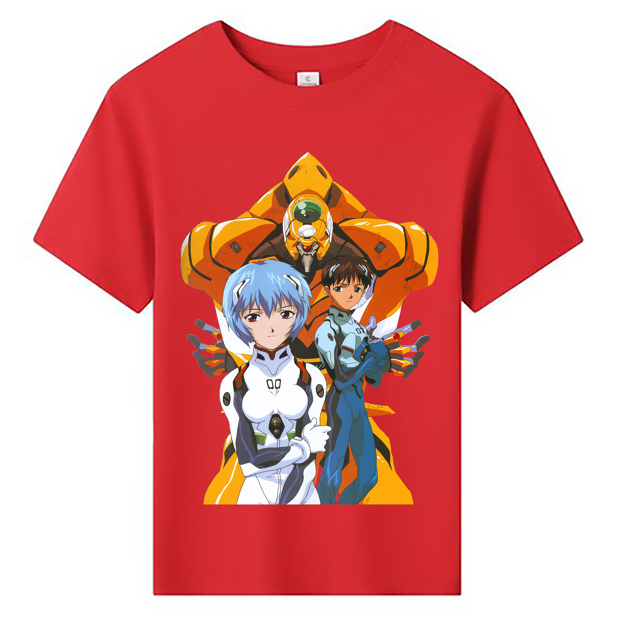 （画像用） EVA 新世紀エヴァンゲリオン 綿100％キッズTシャツ（フロントプリント）
