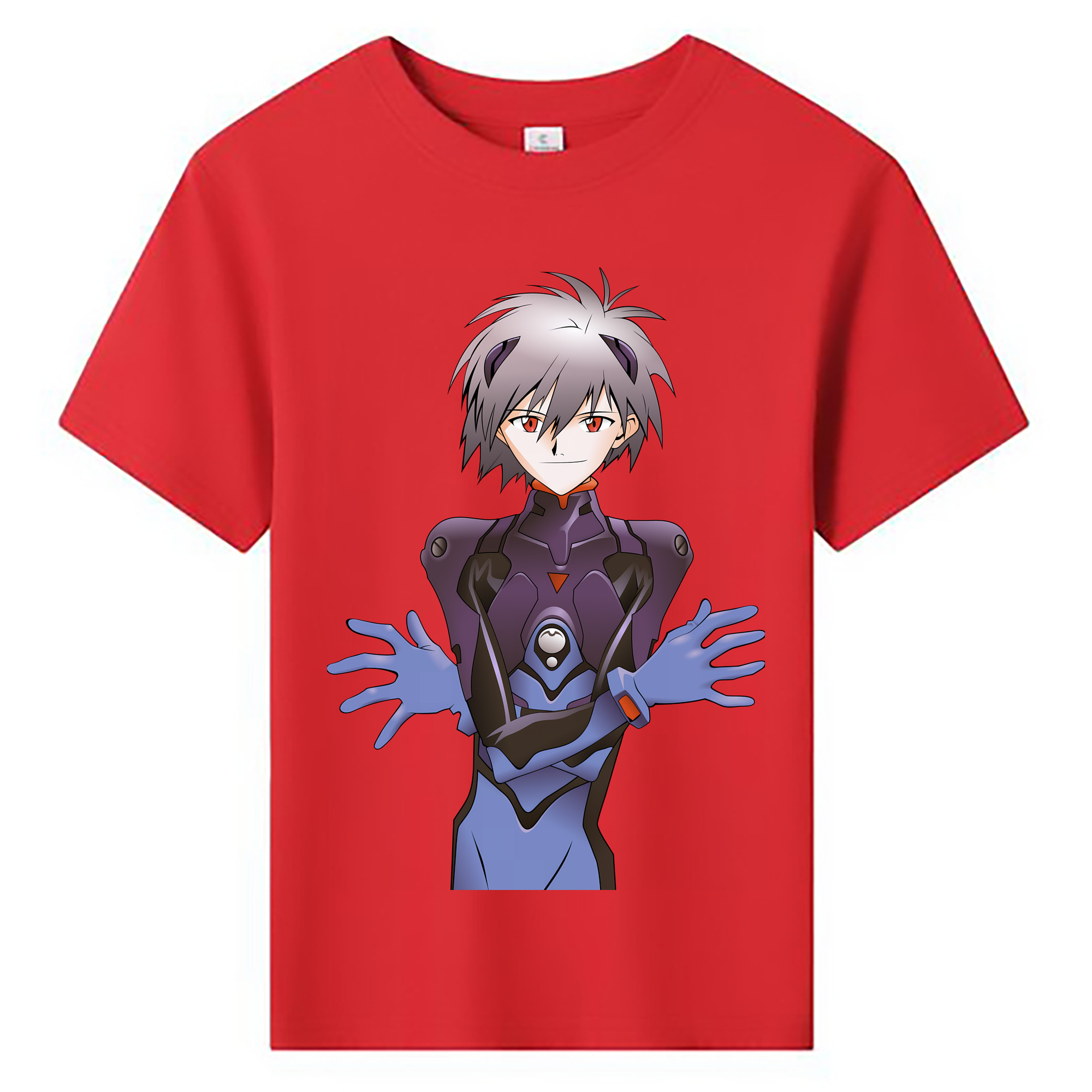 （画像用） EVA 新世紀エヴァンゲリオン 綿100％キッズTシャツ（フロントプリント）