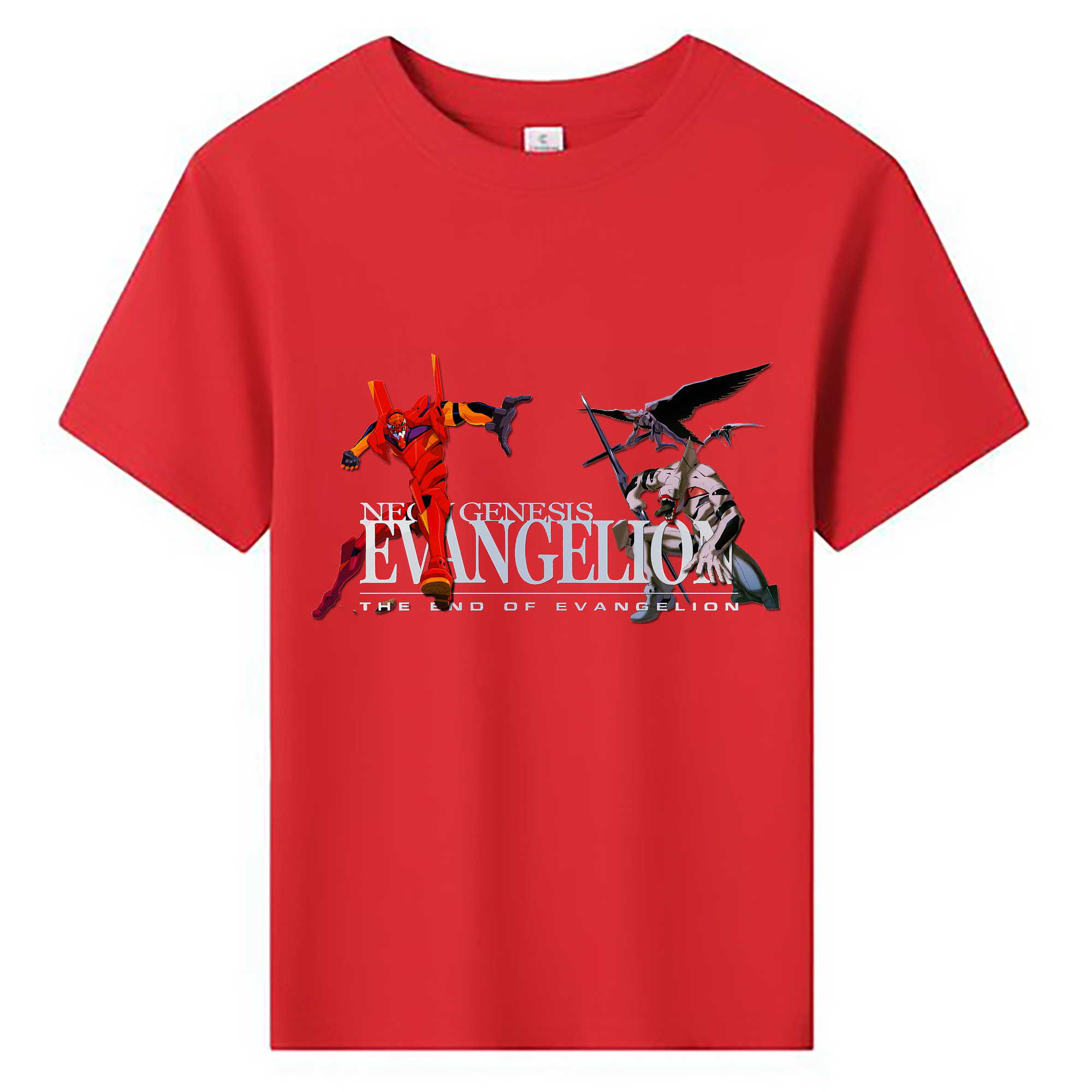 （画像用） EVA 新世紀エヴァンゲリオン 綿100％キッズTシャツ（フロントプリント）