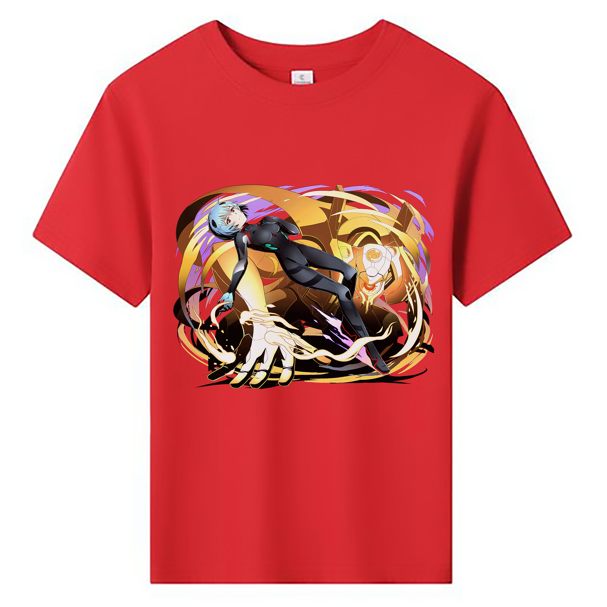 （画像用） EVA 新世紀エヴァンゲリオン 綿100％キッズTシャツ（フロントプリント）