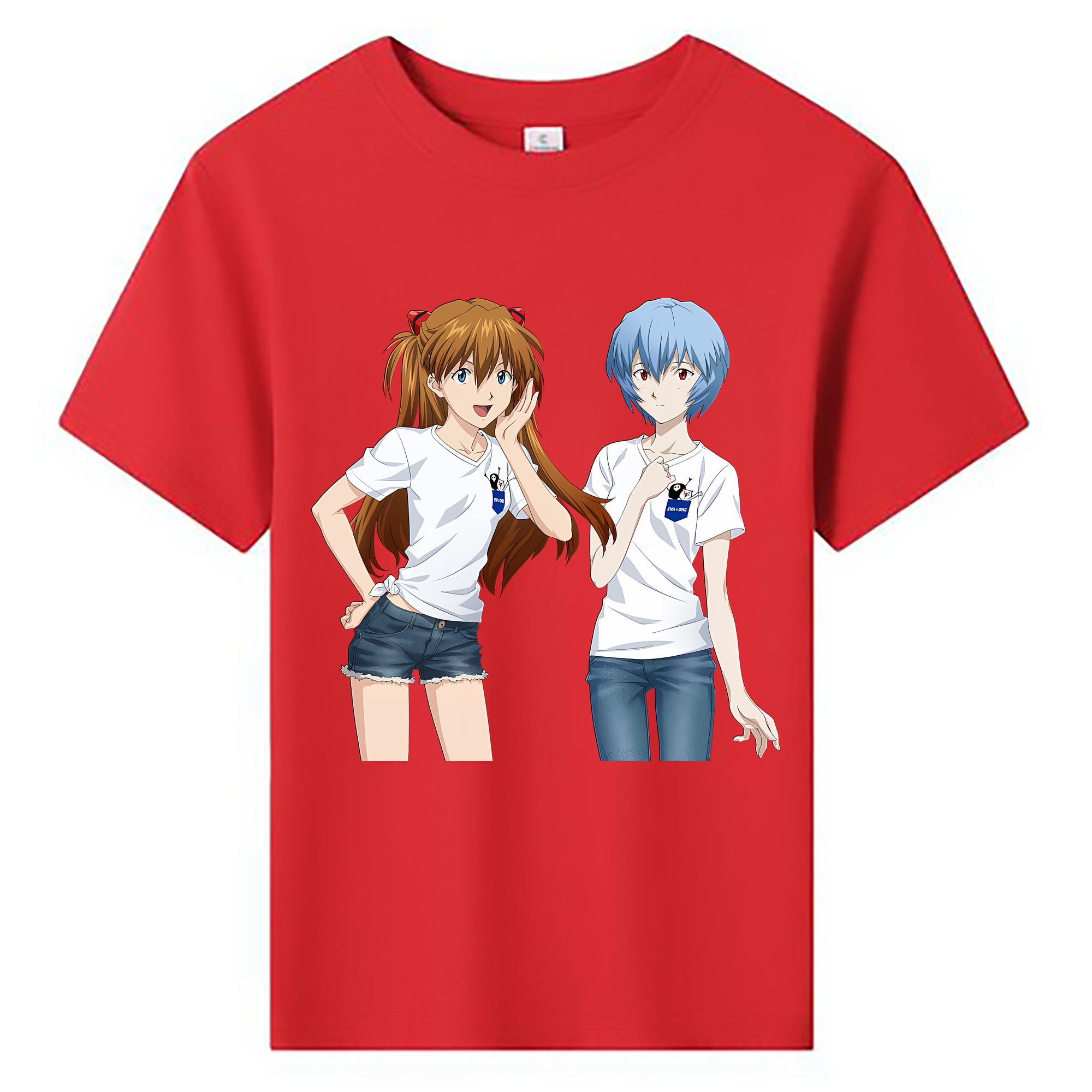 （画像用） EVA 新世紀エヴァンゲリオン 綿100％キッズTシャツ（フロントプリント）