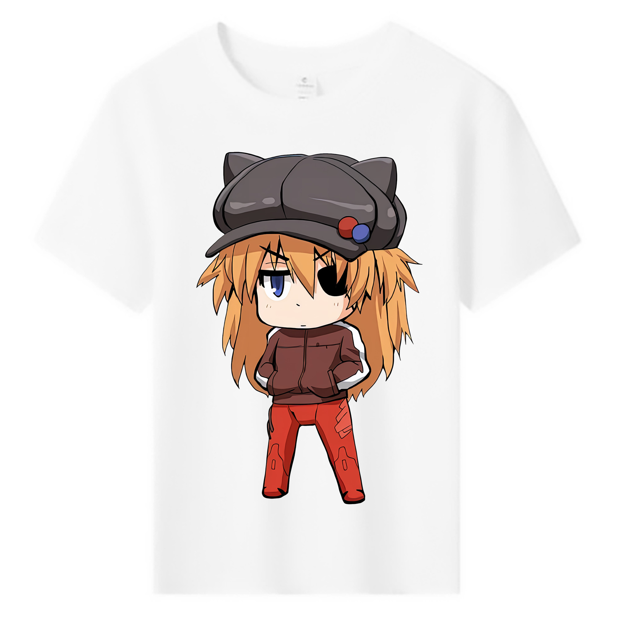 （画像用） EVA 新世紀エヴァンゲリオン 綿100％キッズTシャツ（フロントプリント）