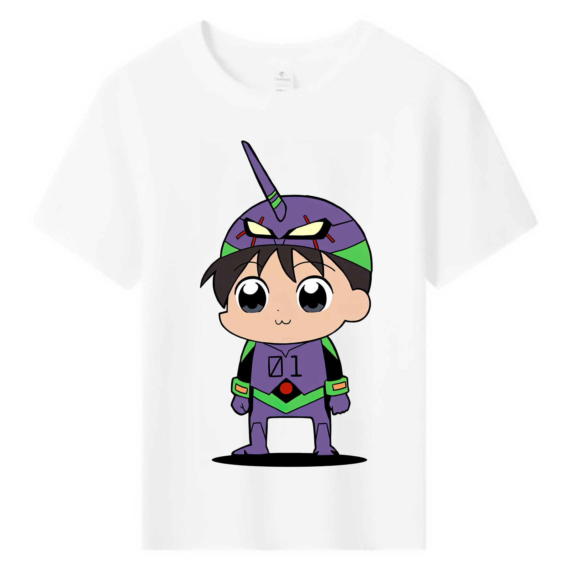 （画像用） EVA 新世紀エヴァンゲリオン 綿100％キッズTシャツ（フロントプリント）