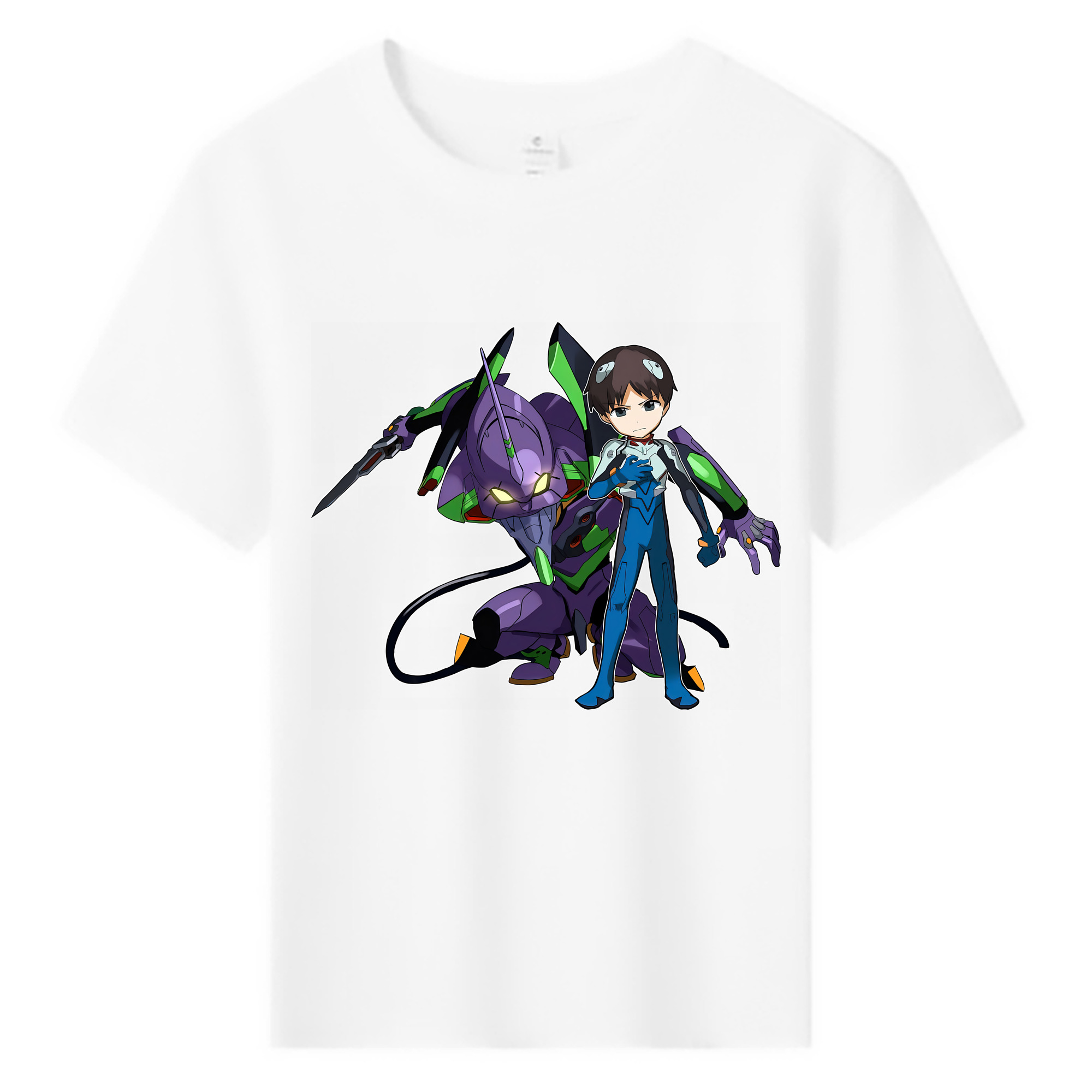 （画像用） EVA 新世紀エヴァンゲリオン 綿100％キッズTシャツ（フロントプリント）