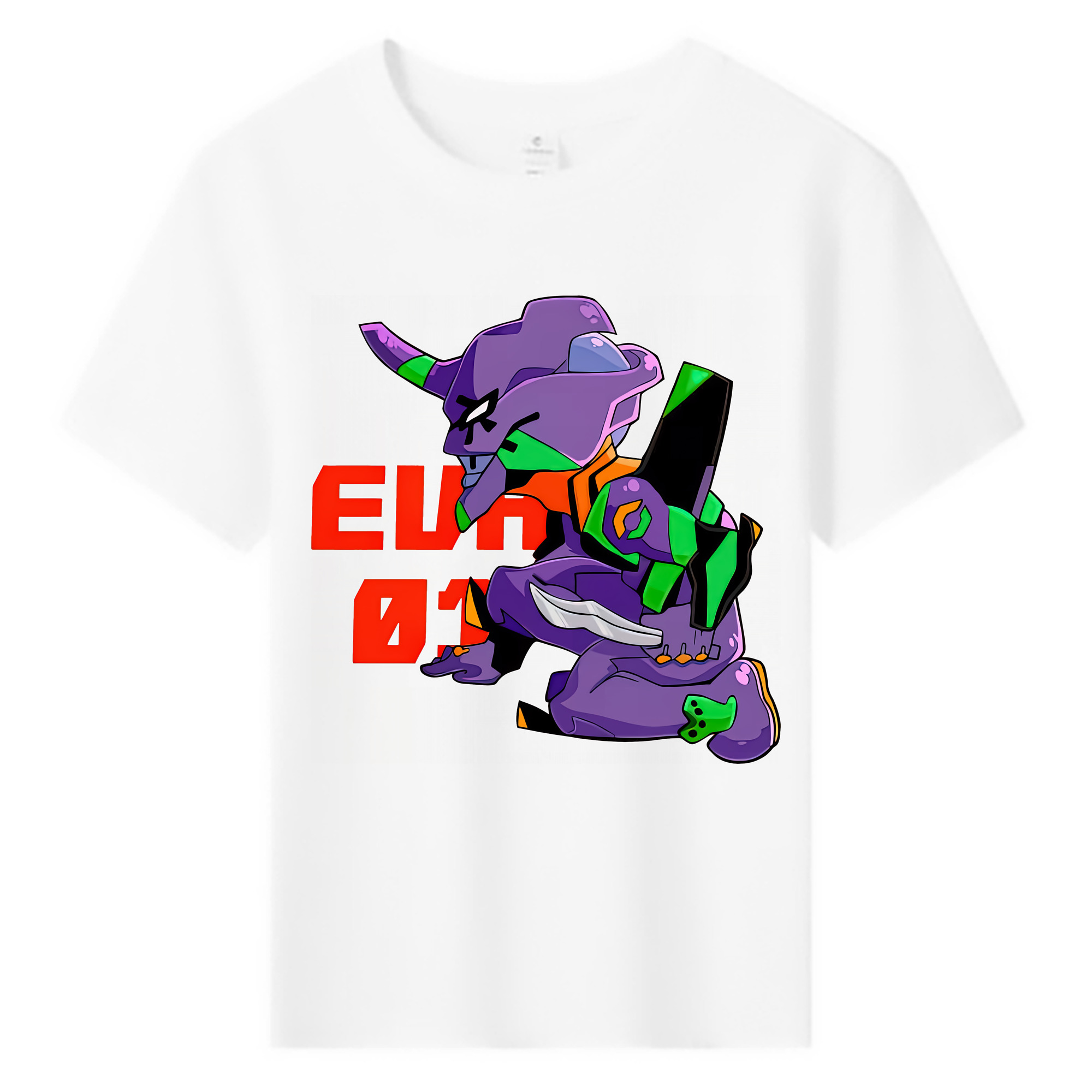 （画像用） EVA 新世紀エヴァンゲリオン 綿100％キッズTシャツ（フロントプリント）