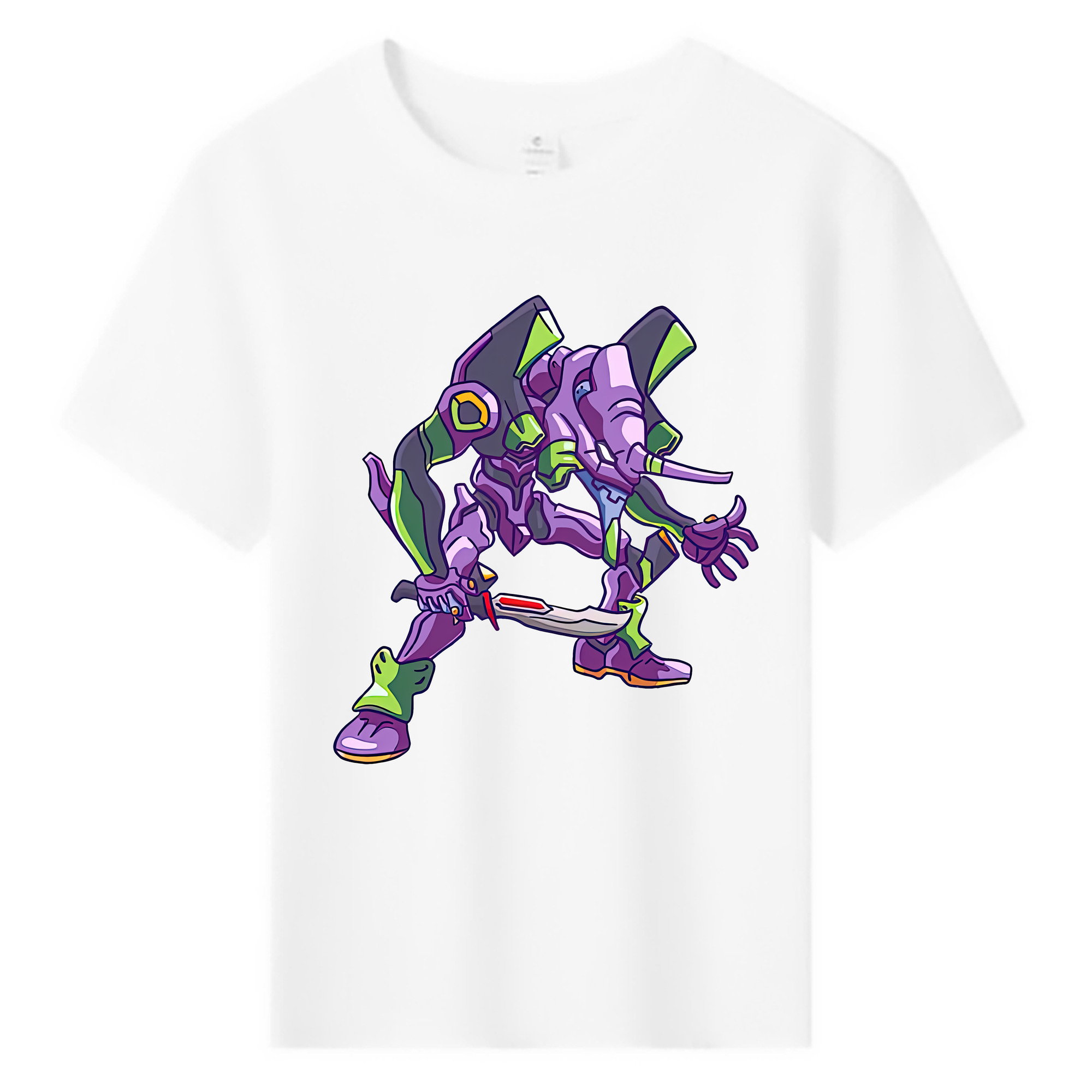 （画像用） EVA 新世紀エヴァンゲリオン 綿100％キッズTシャツ（フロントプリント）