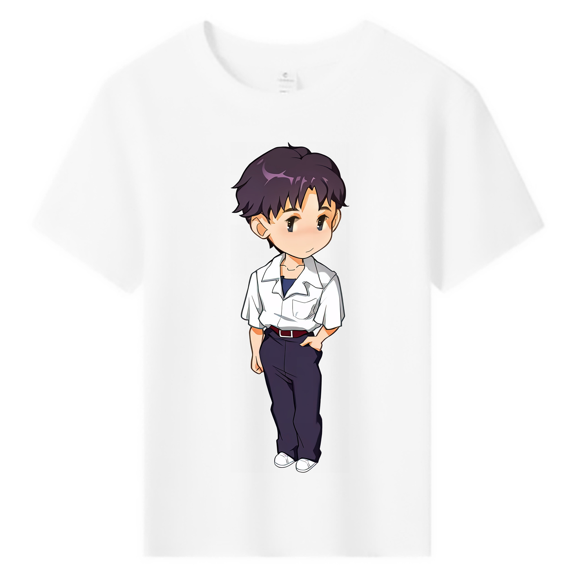 （画像用） EVA 新世紀エヴァンゲリオン 綿100％キッズTシャツ（フロントプリント）