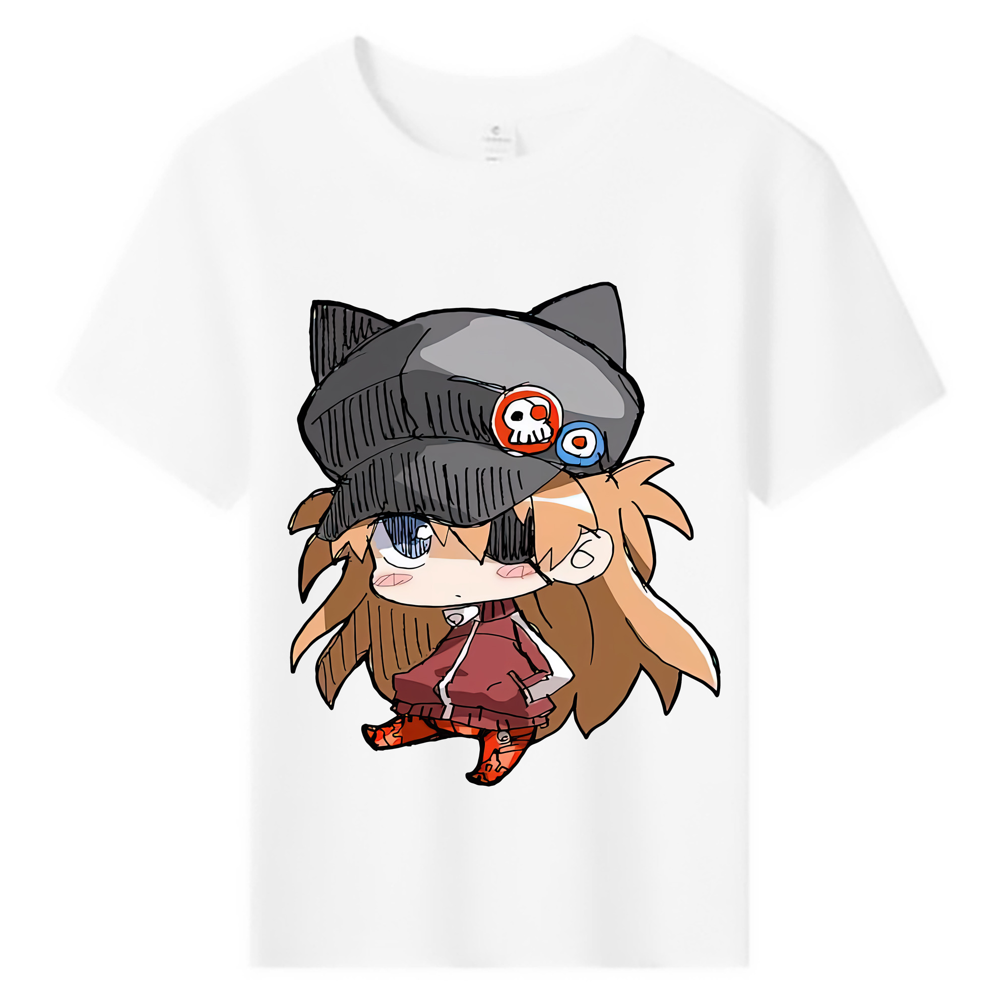 （画像用） EVA 新世紀エヴァンゲリオン 綿100％キッズTシャツ（フロントプリント）