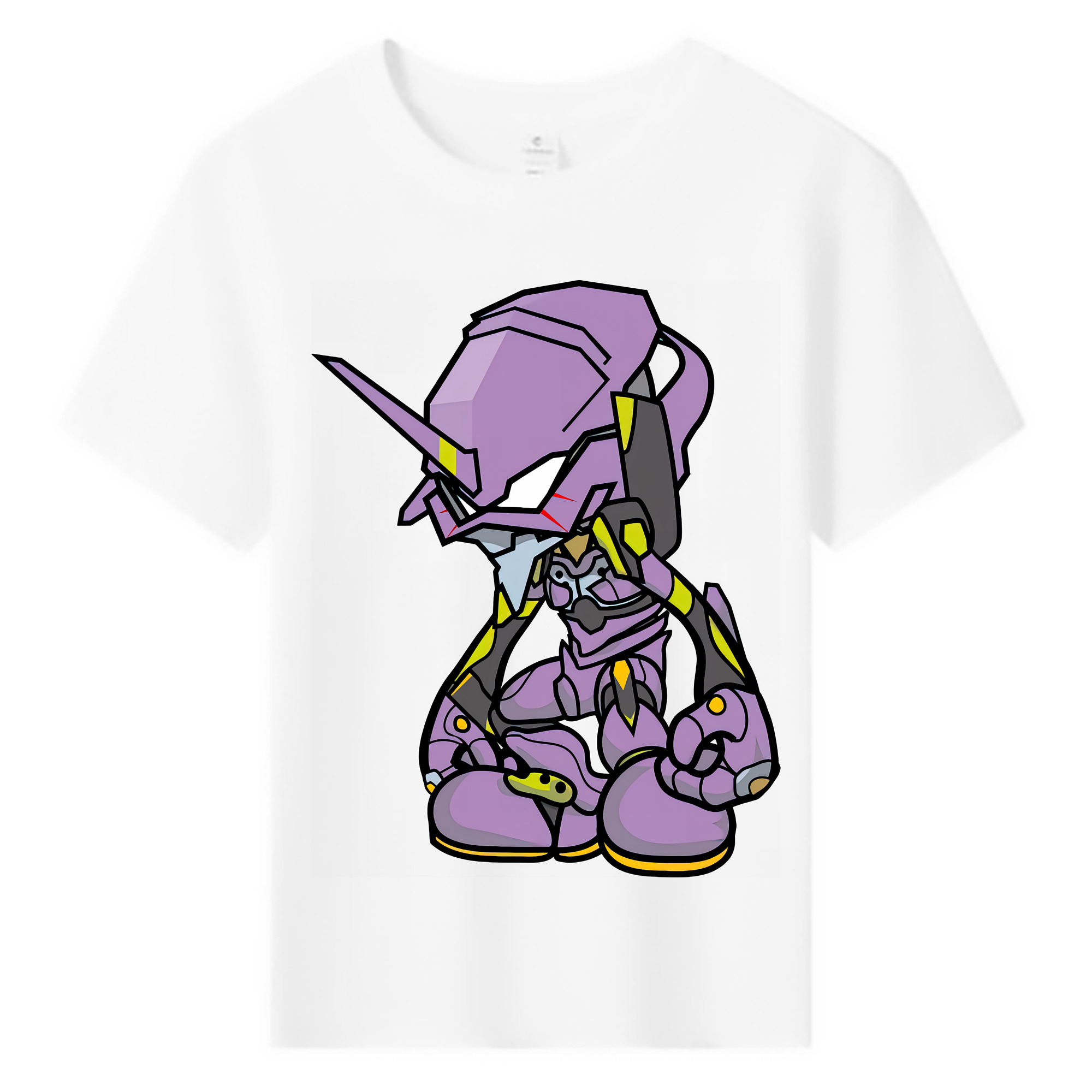 （画像用） EVA 新世紀エヴァンゲリオン 綿100％キッズTシャツ（フロントプリント）